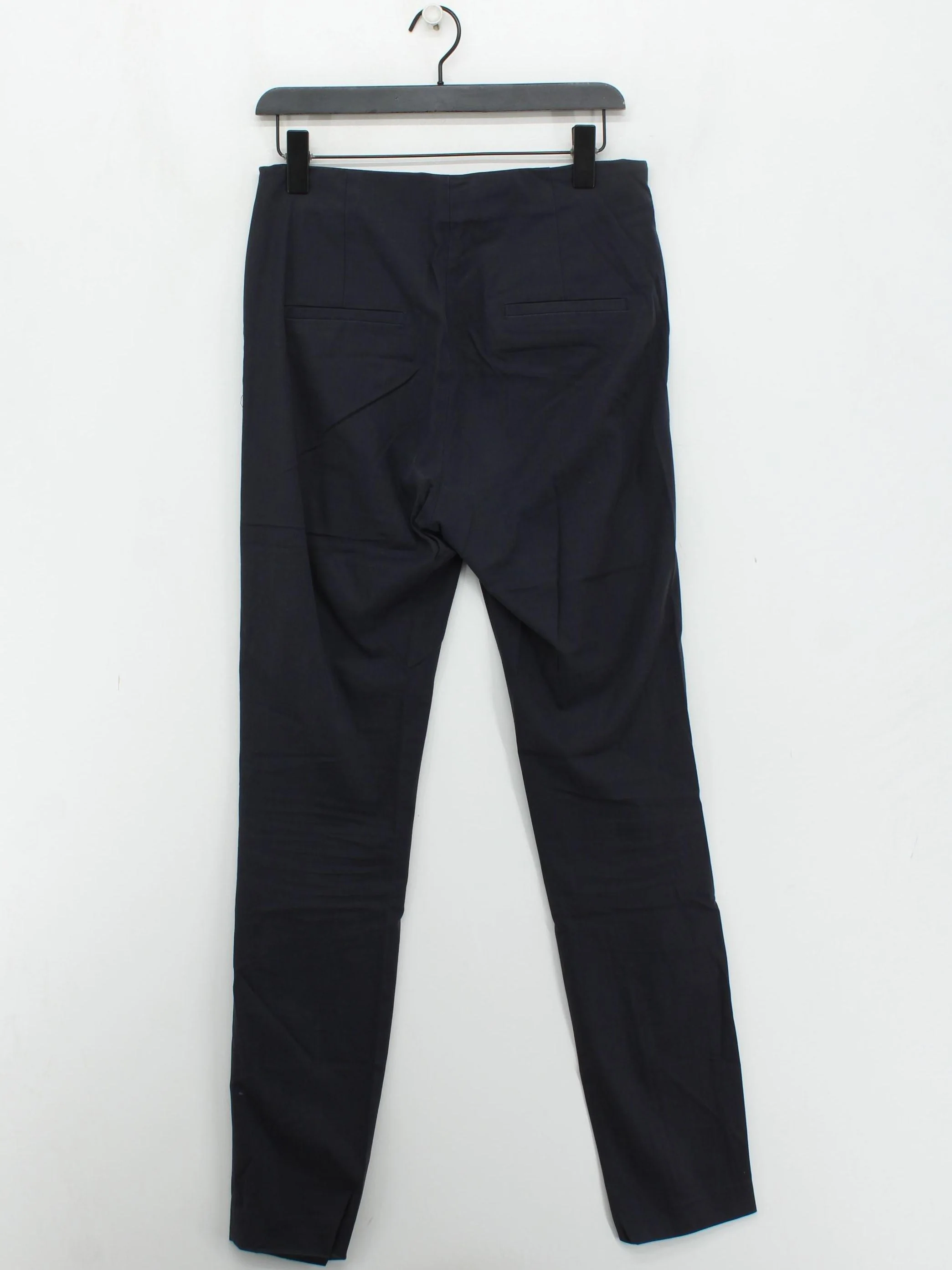 Massimo Dutti Women's Trousers UK 12 Blue 100% Cotton Straight Chino - Image 2