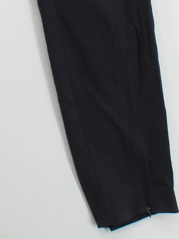 Massimo Dutti Women's Trousers UK 12 Blue 100% Cotton Straight Chino - Image 4