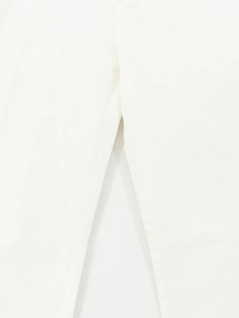 Massimo Dutti Women's Trousers UK 12 White 100% Cotton Skinny Chino - Image 3