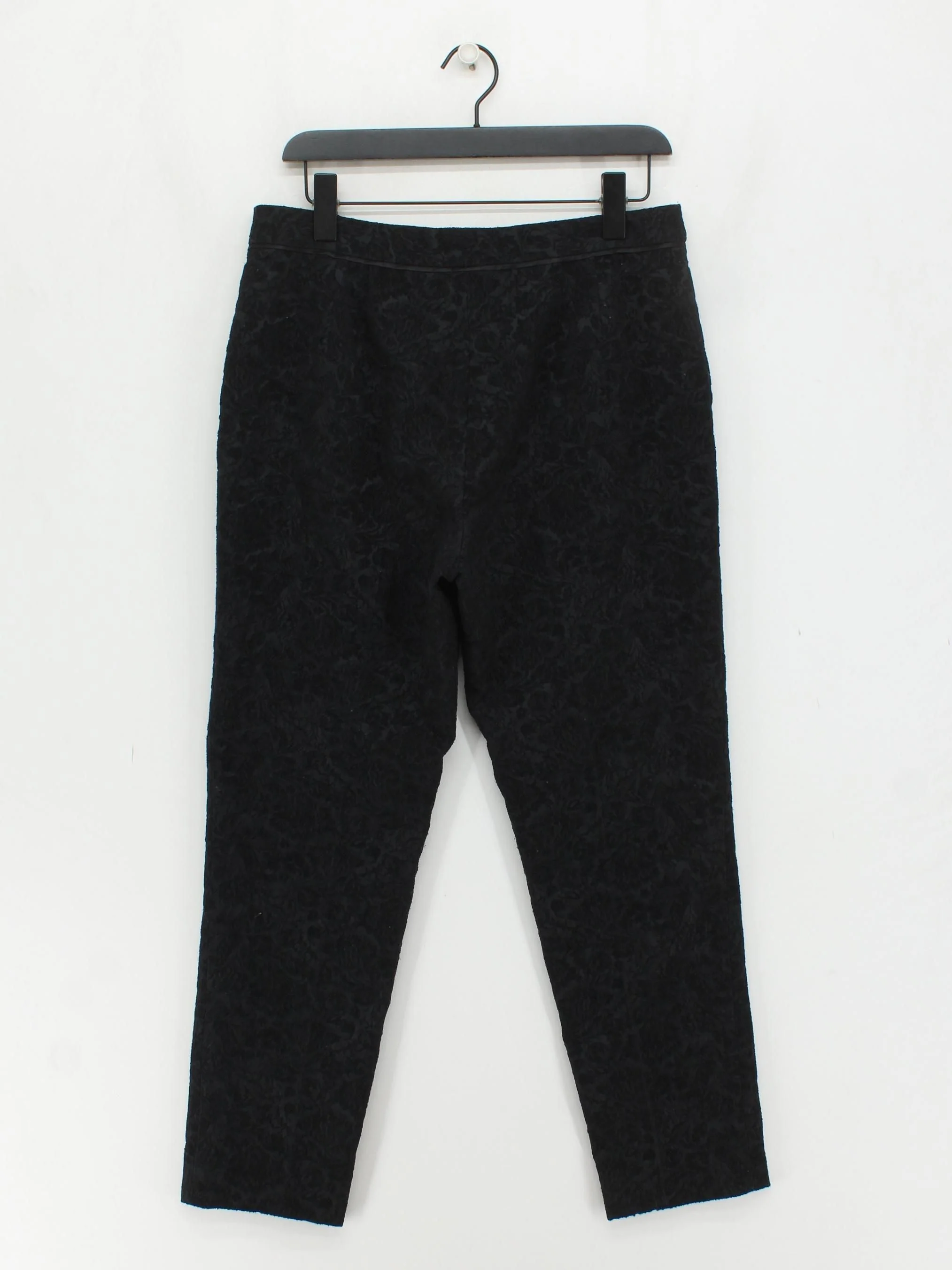 Massimo Dutti Women's Trousers UK 14 Black Polyester - Image 2
