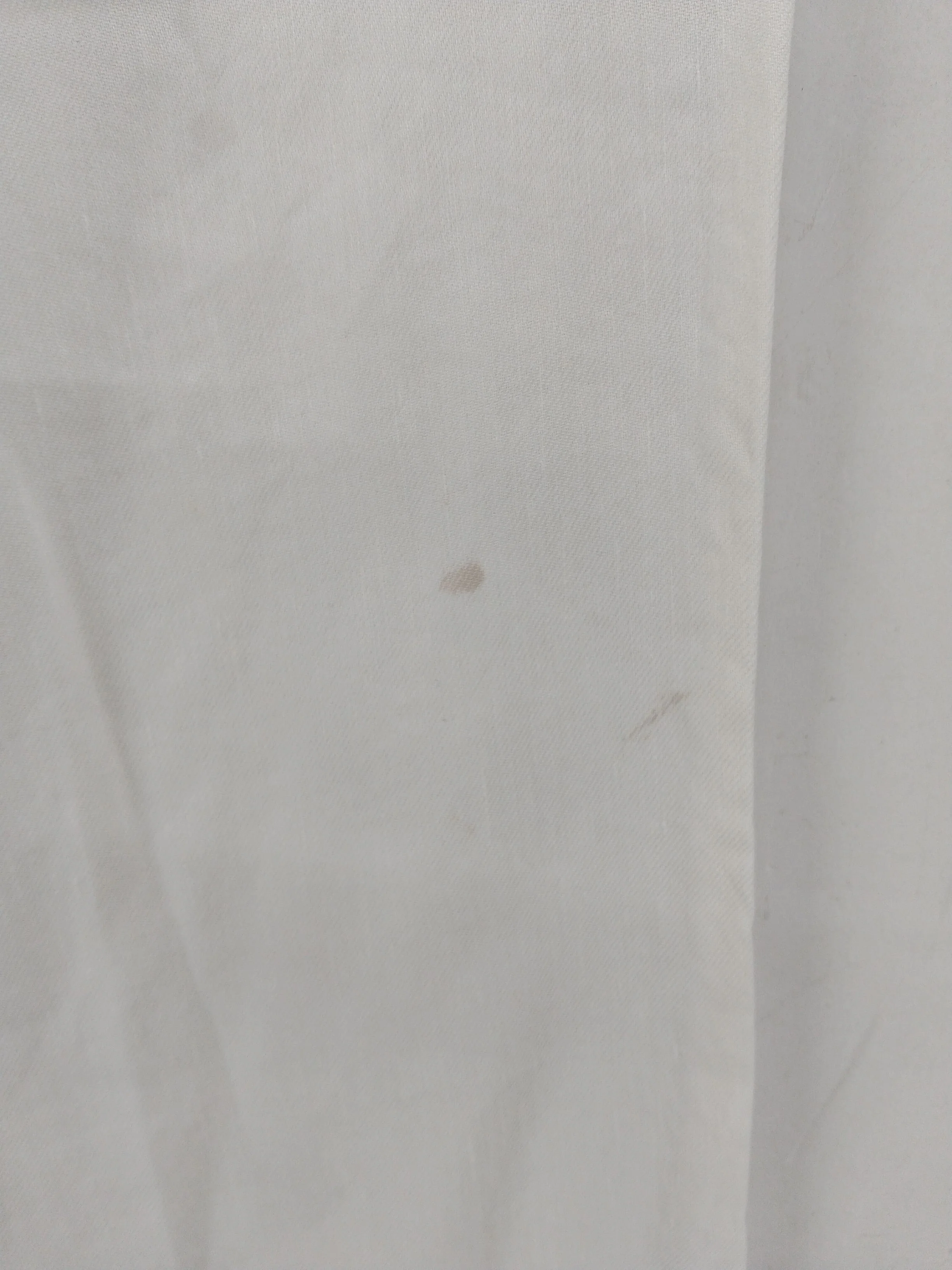 Massimo Dutti Women's Trousers UK 14 Cream Linen with Viscose, Elastane Cropped - Image 5