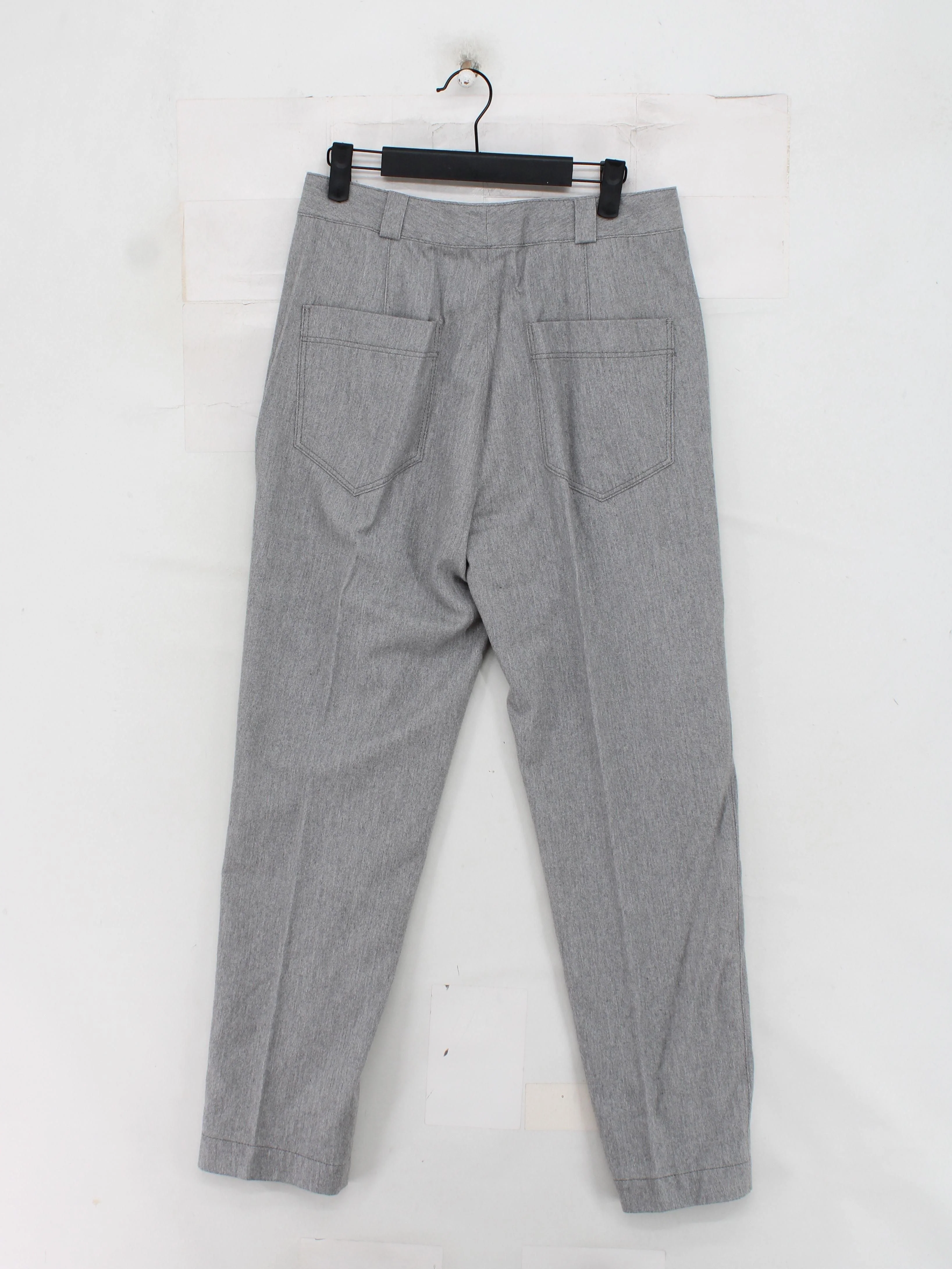 Massimo Dutti Women's Trousers UK 14 Grey Polyester New with tags - Image 2