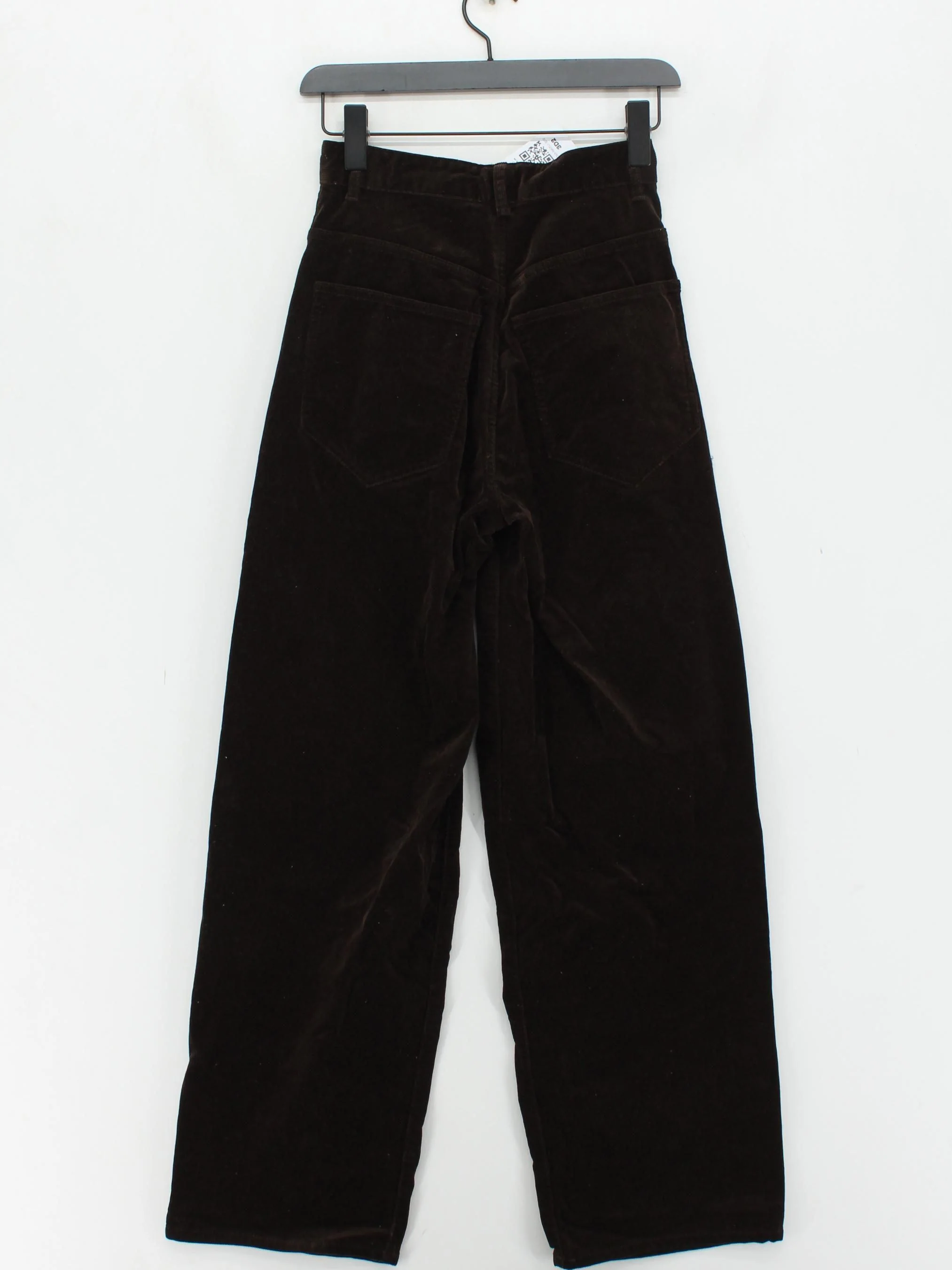 Massimo Dutti Women's Trousers UK 6 Brown 100% Cotton Wide-Leg Chino - Image 2