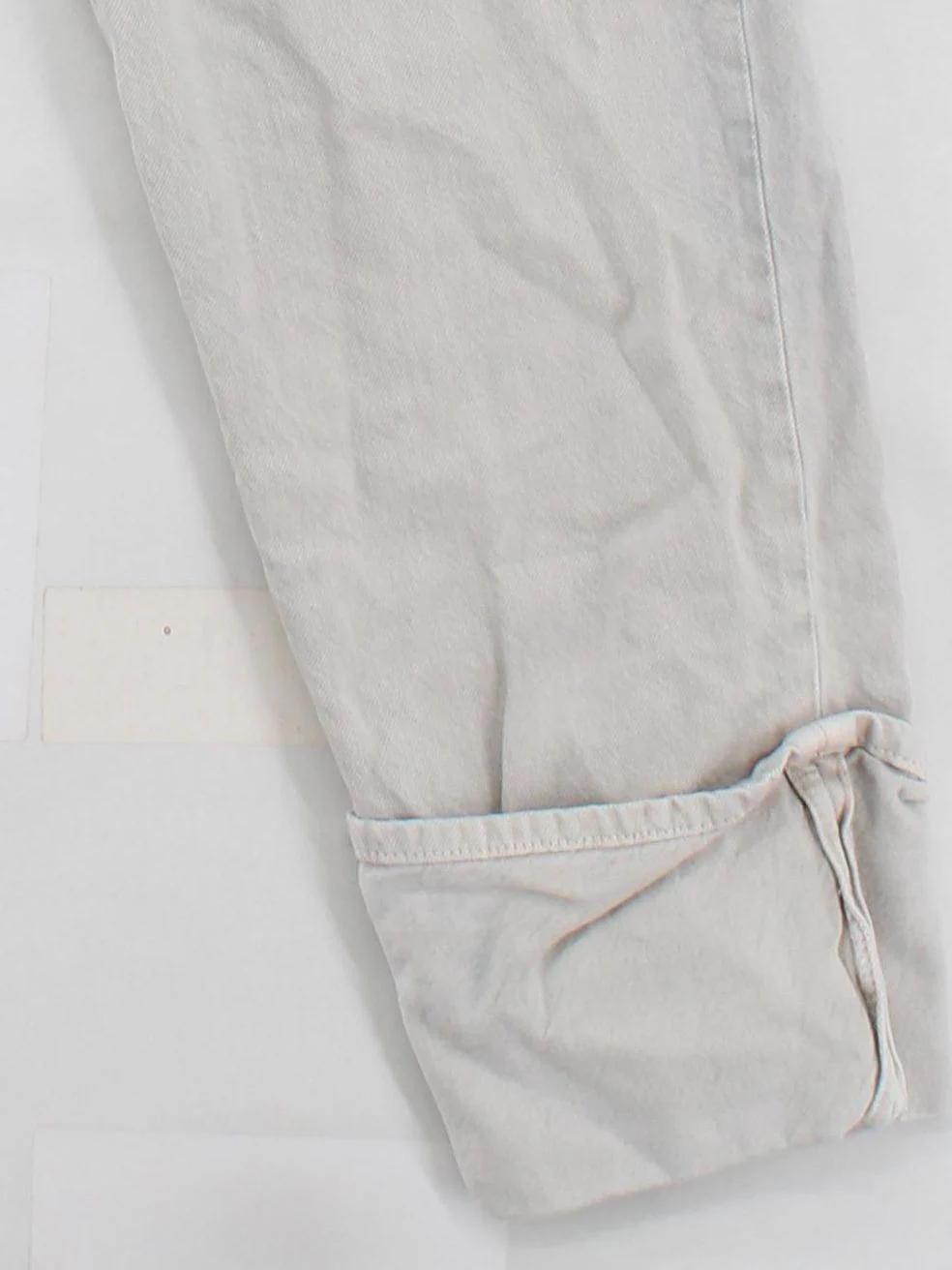 Massimo Dutti Women's Trousers UK 6 Cream 100% Other Wide-Leg Chino - Image 4