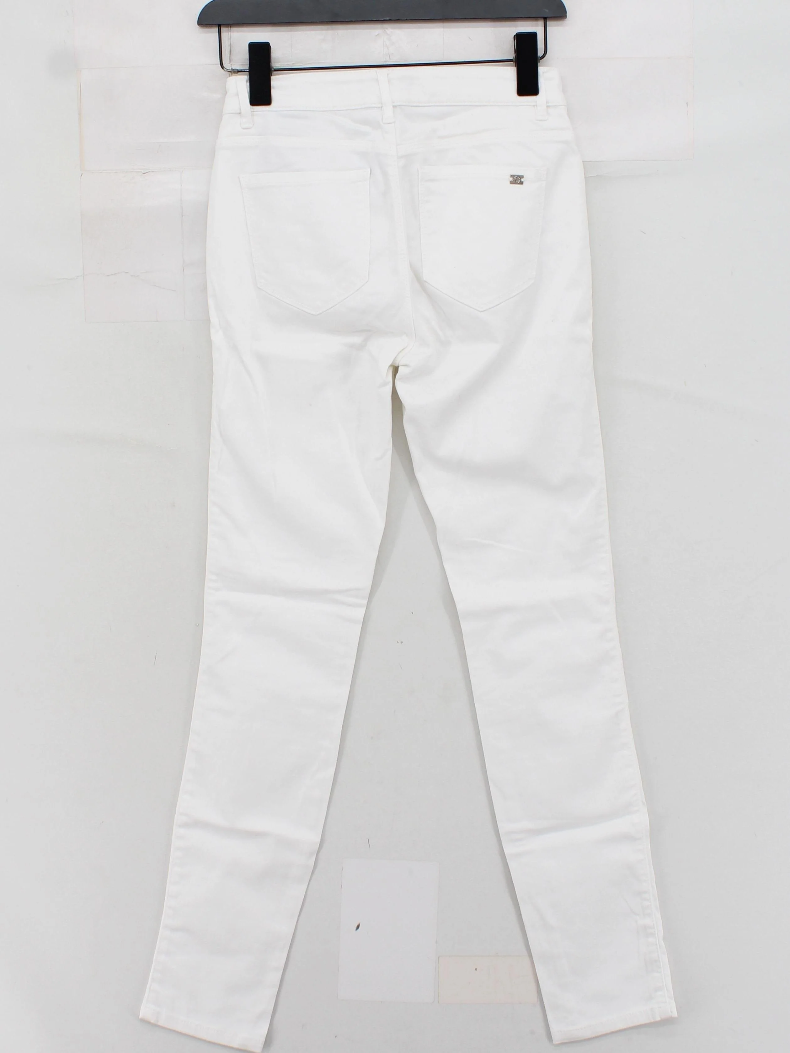 Massimo Dutti Women's Trousers UK 6 White Cotton - Image 2
