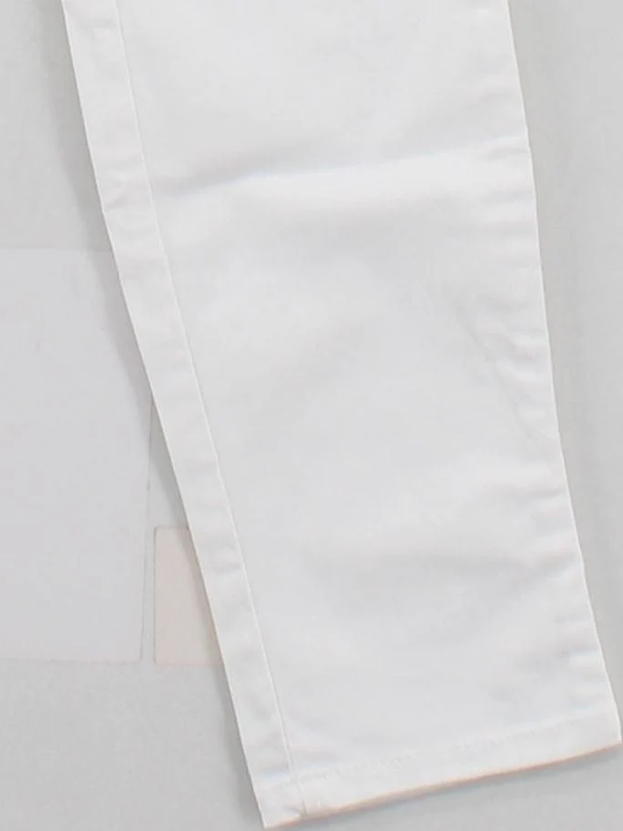 Massimo Dutti Women's Trousers UK 6 White Cotton - Image 4