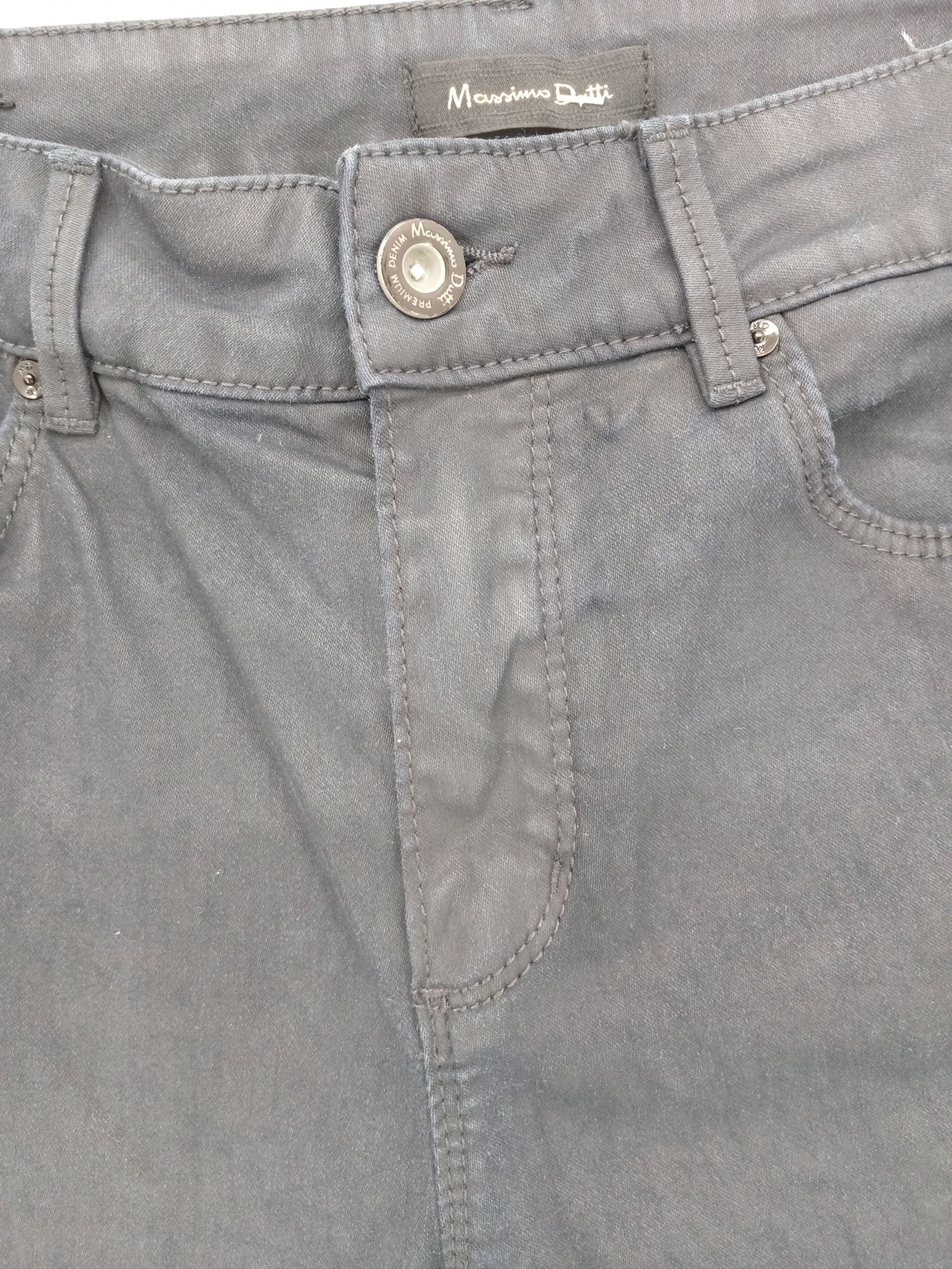 Massimo Dutti Women's Trousers UK 8 Blue Cotton with Elastane Skinny Chino - Image 5