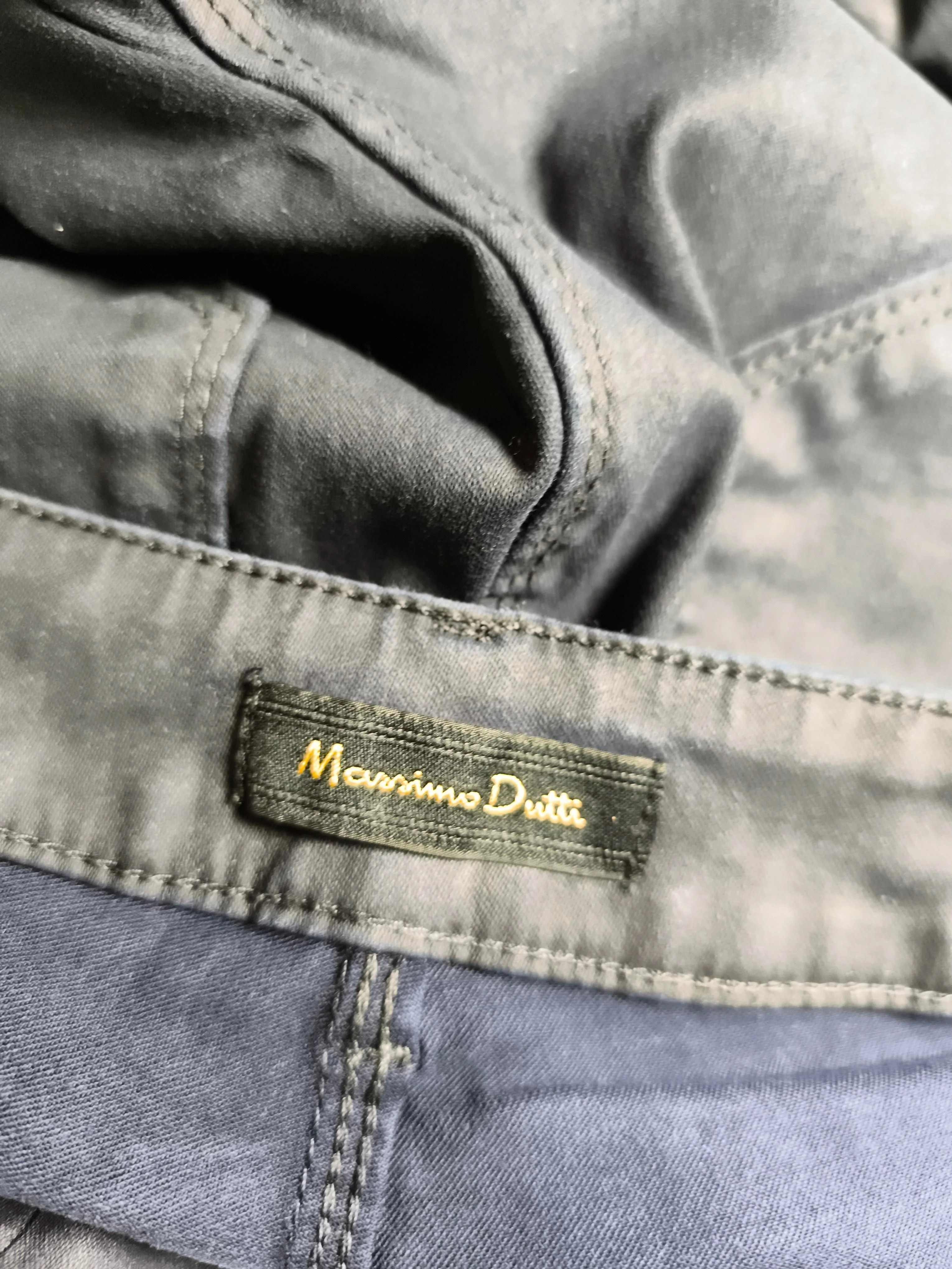 Massimo Dutti Women's Trousers UK 8 Blue Cotton with Elastane Skinny Chino - Image 6
