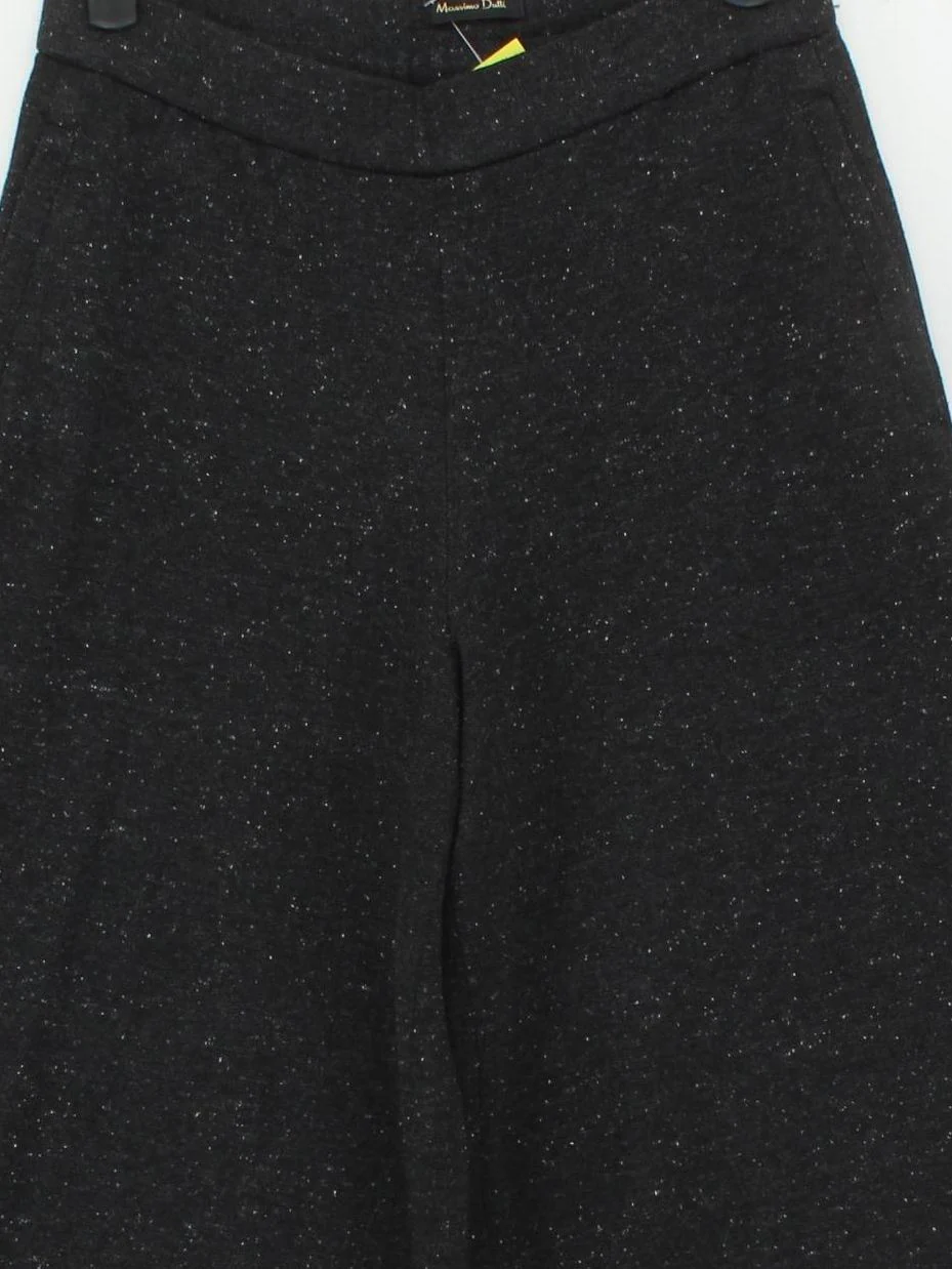 Massimo Dutti Women's Trousers W 26 in Black Polyester - Image 3
