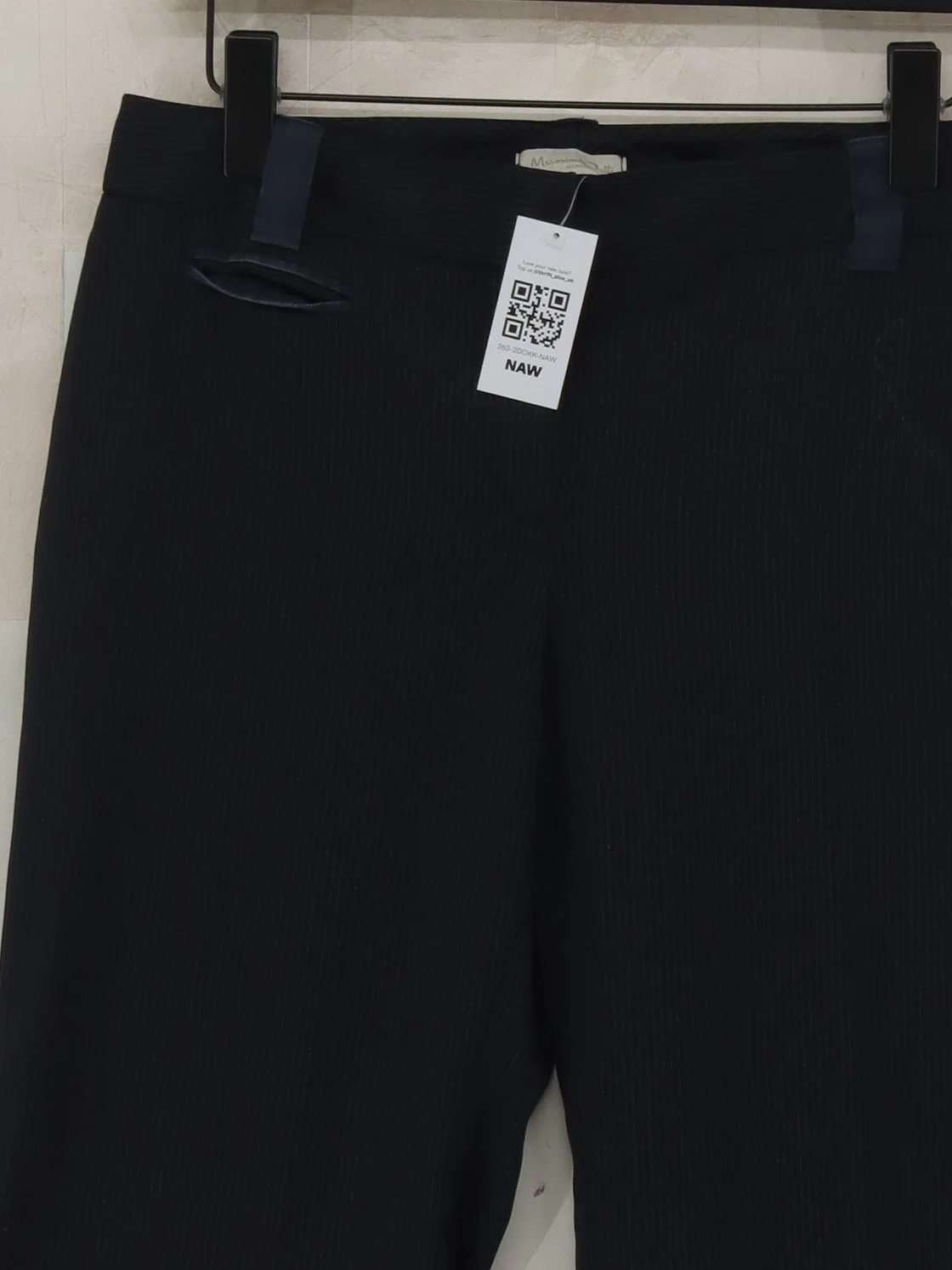 Massimo Dutti Women's Trousers W 40 in Blue 100% Viscose Capri - Image 3