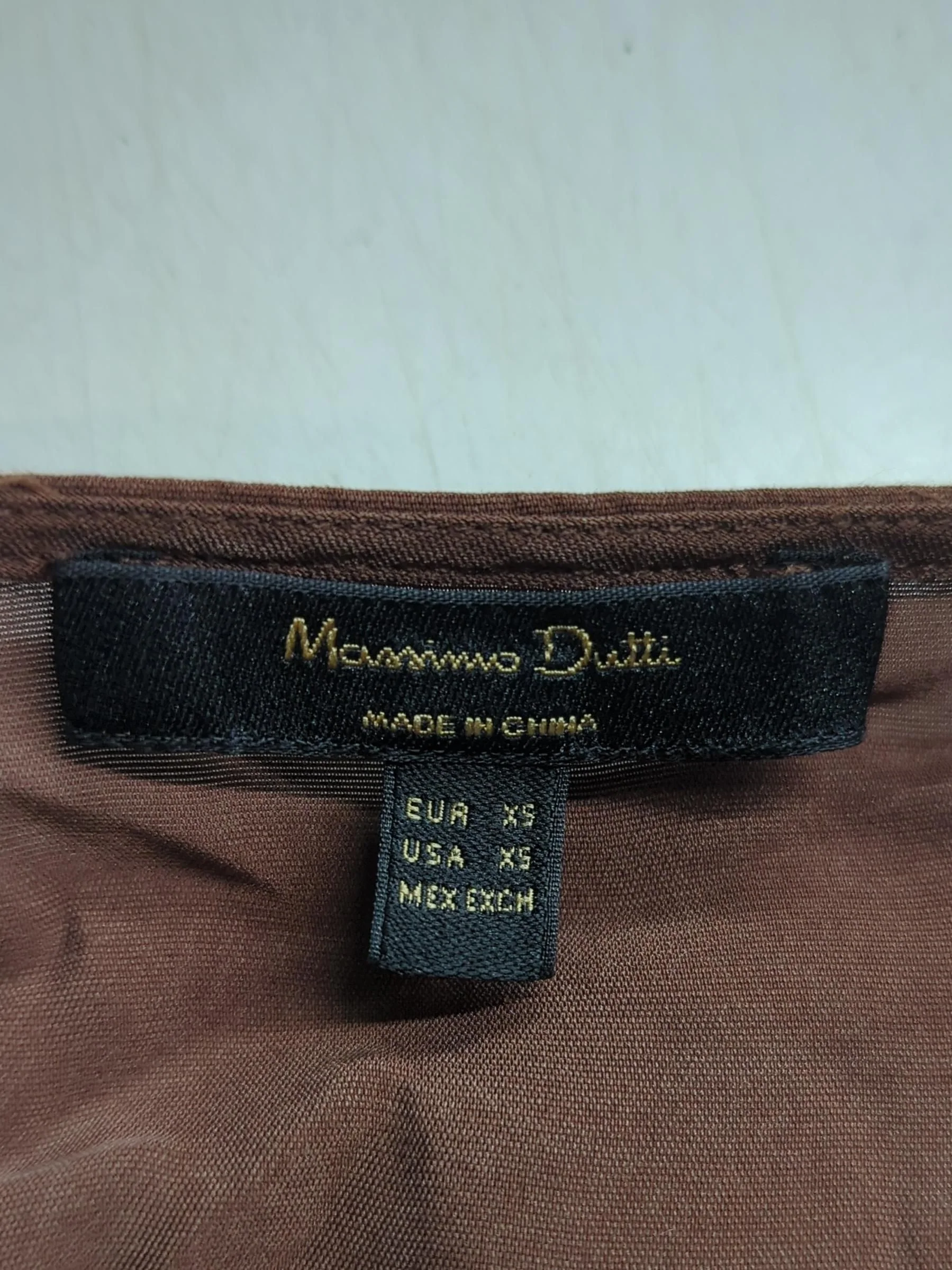 Massimo Dutti Wrap Midi Dress XS in Brown - Image 5