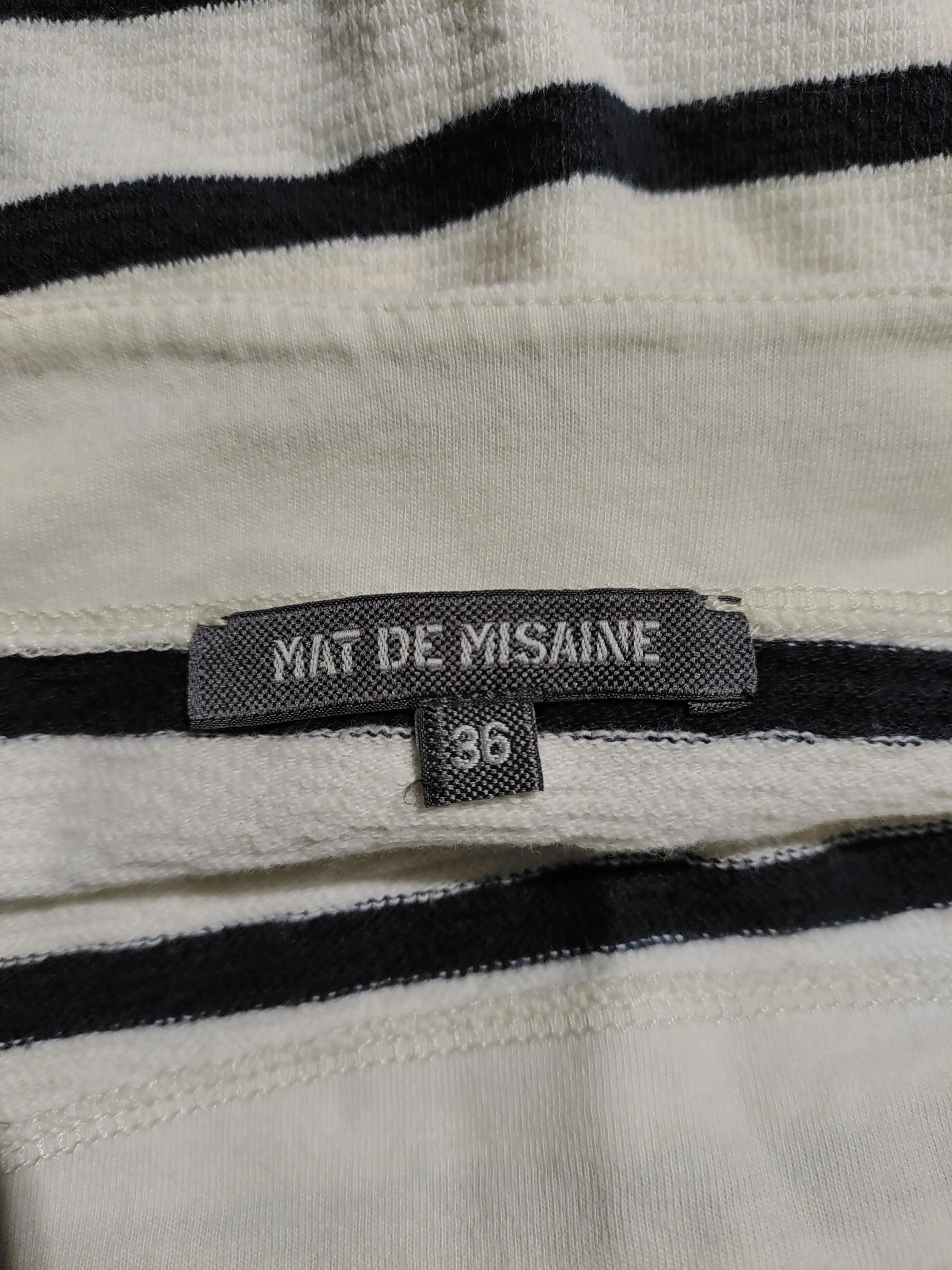 Mat De Misaine Women's T-Shirt UK 8 Cream 100% Cotton Basic - Image 5