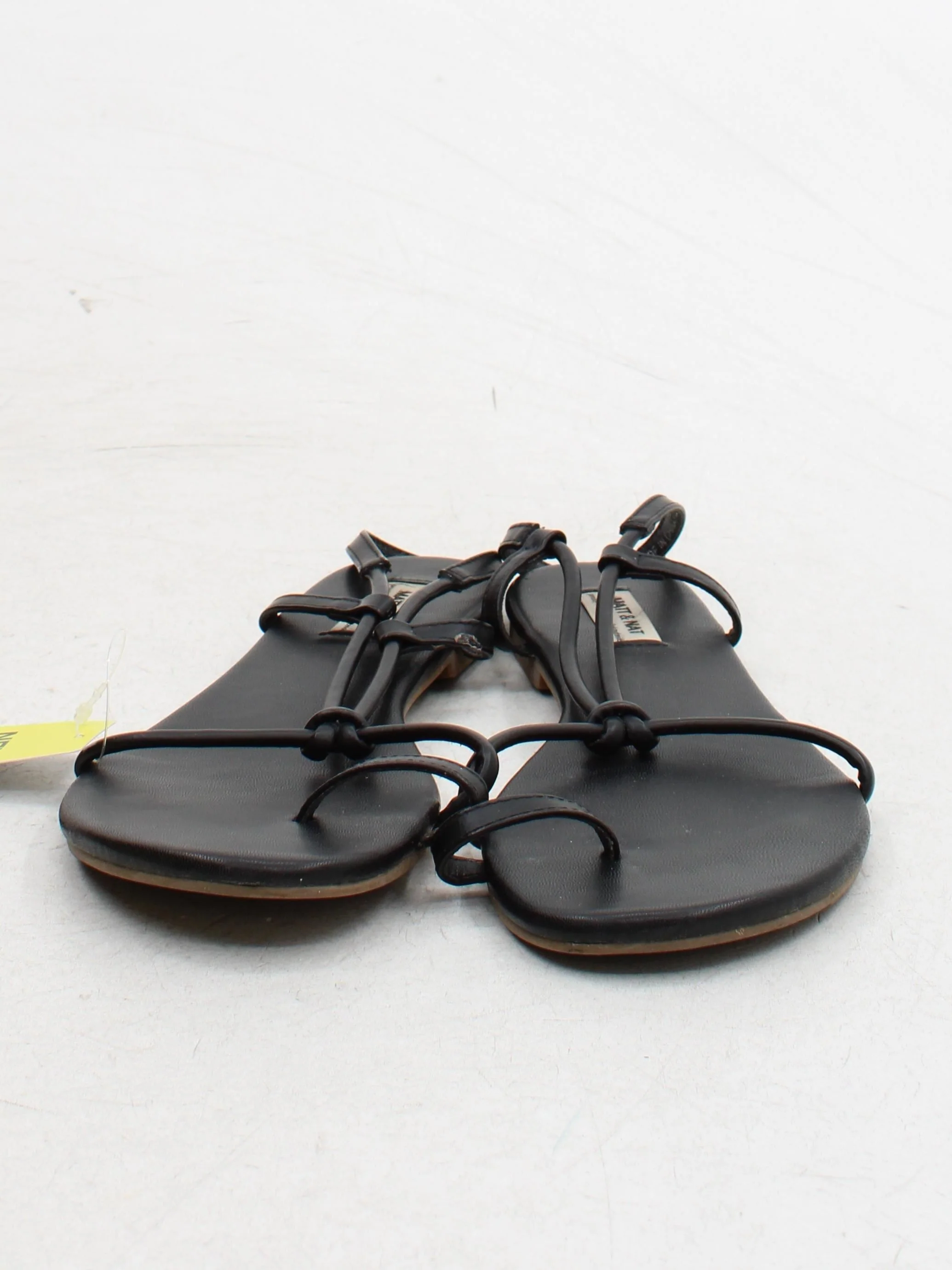Matt & Nat Women's Sandals UK 6.5 Black 100% Faux Leather Strappy - Image 2