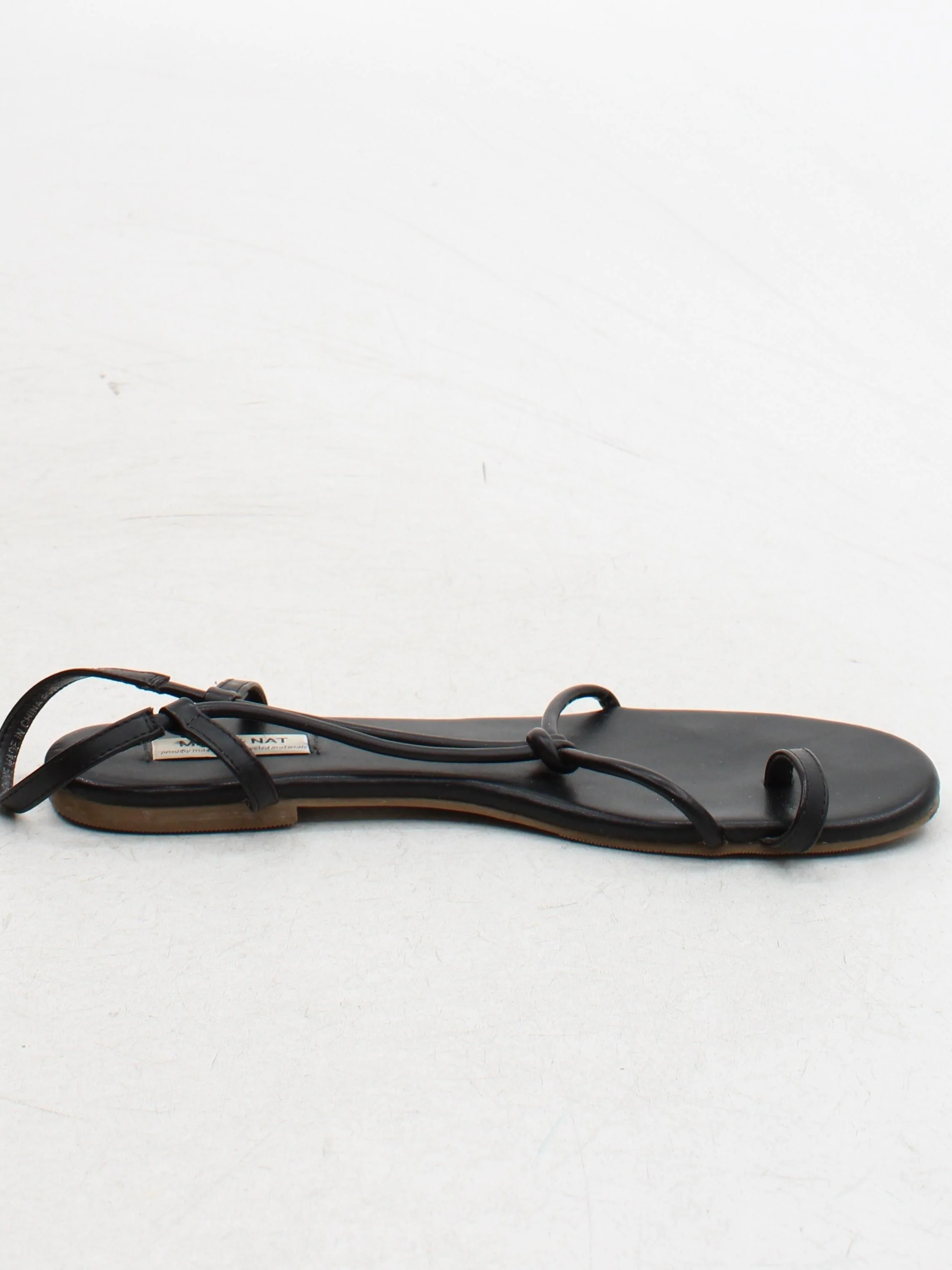Matt & Nat Women's Sandals UK 6.5 Black 100% Faux Leather Strappy - Image 5