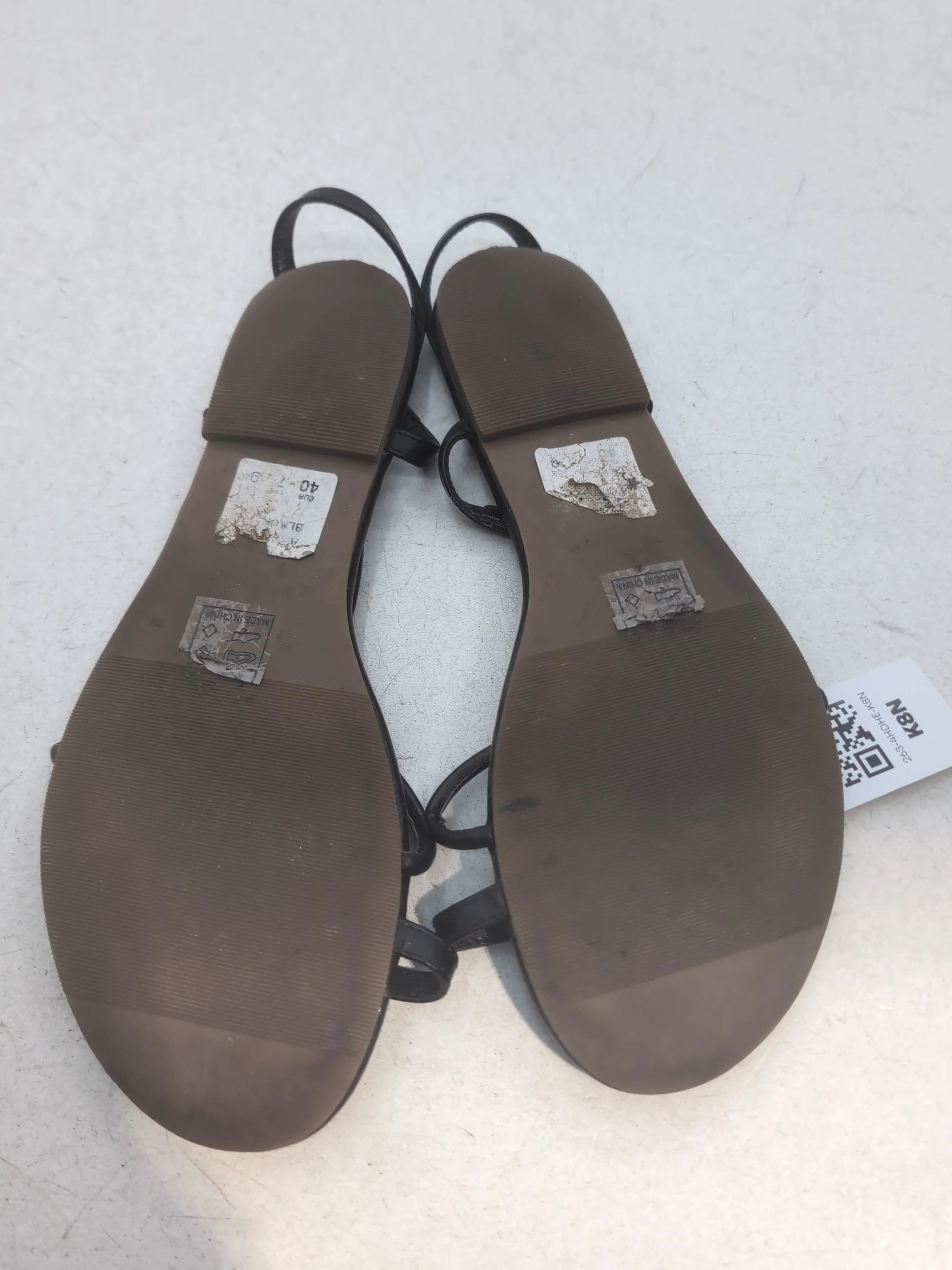 Matt & Nat Women's Sandals UK 6.5 Black 100% Faux Leather Strappy - Image 7