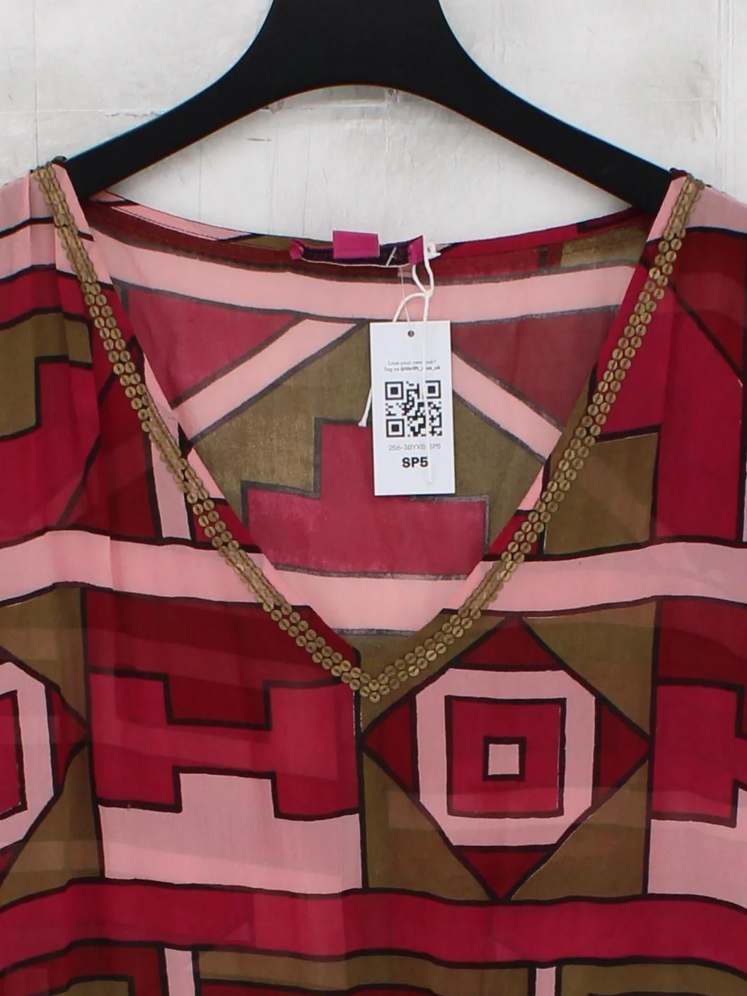 Matthew Williamson T-Shirt Mini Dress UK8 in Multi - Image 3