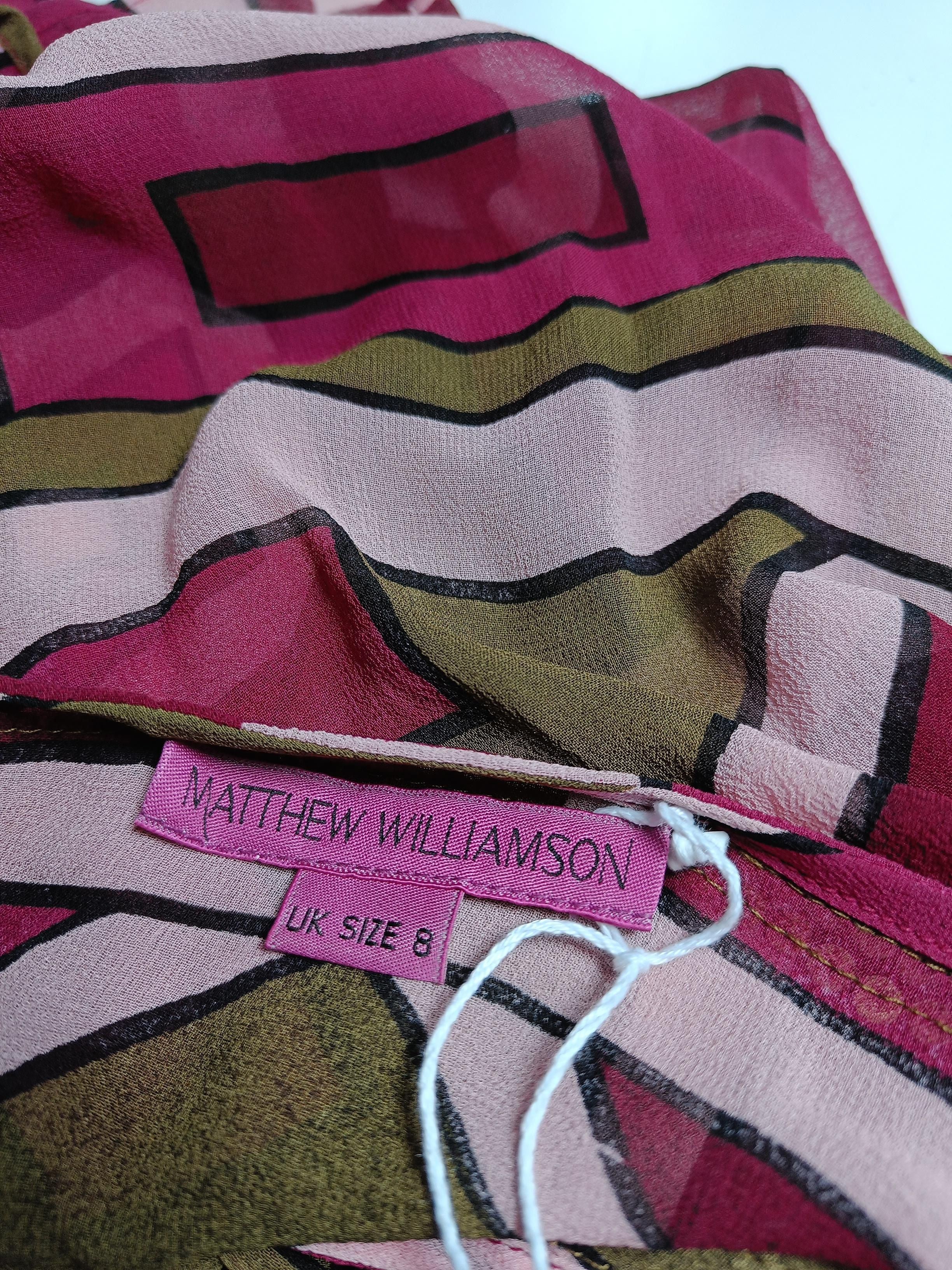 Matthew Williamson T-Shirt Mini Dress UK8 in Multi - Image 5