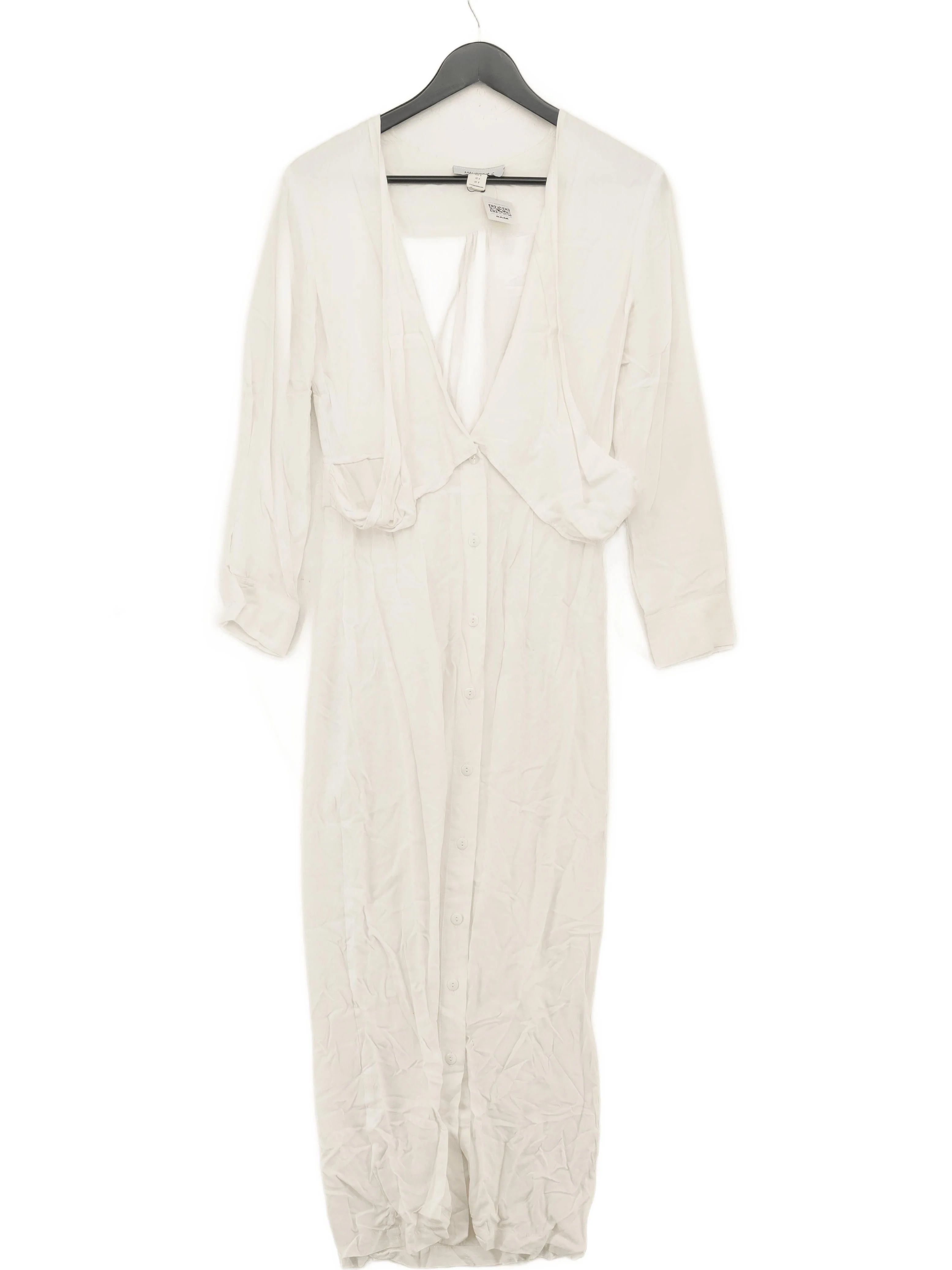 Maurie & Eve Shirt Midi Dress UK8 in White