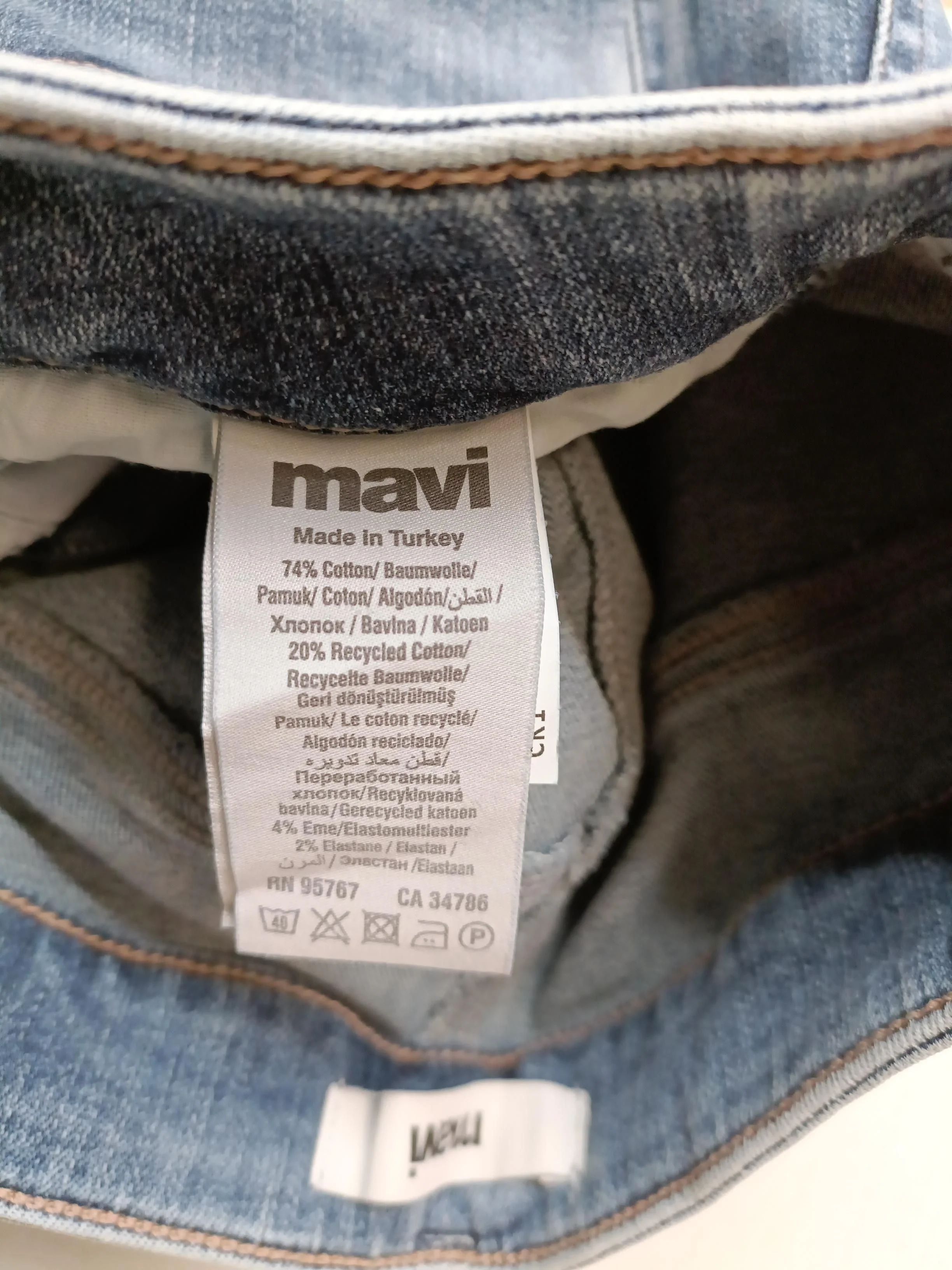 Mavi Men's Jeans M Blue Cotton with Elastane Straight - Image 6