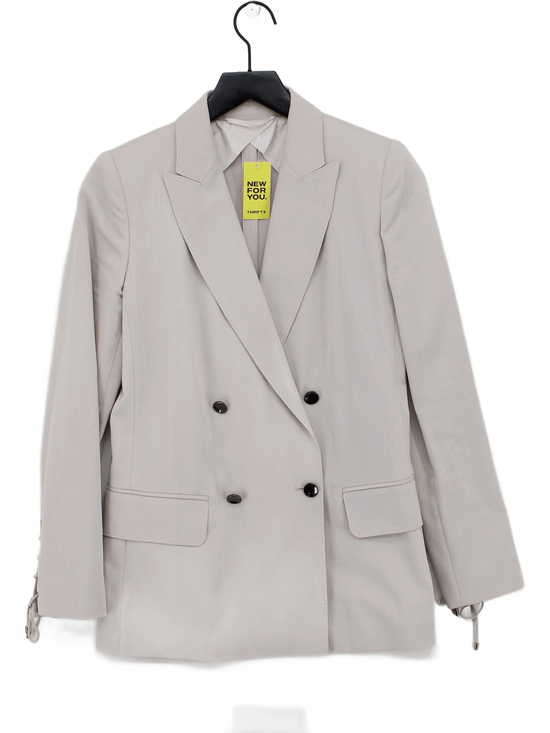 Max Mara Women's Blazer UK 6 Cream 100% Cotton Overcoat