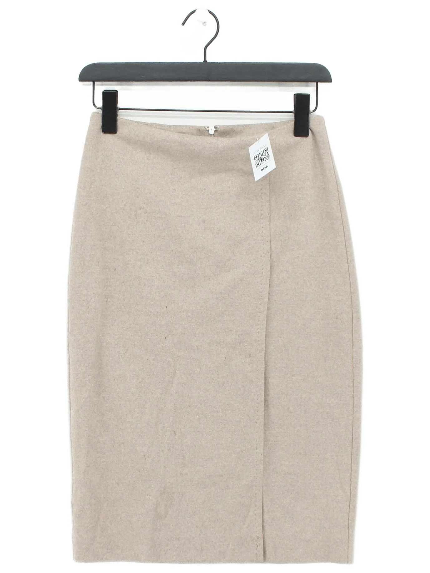 Max Mara Women's Midi Skirt L Tan 100% Other Midi Wrap