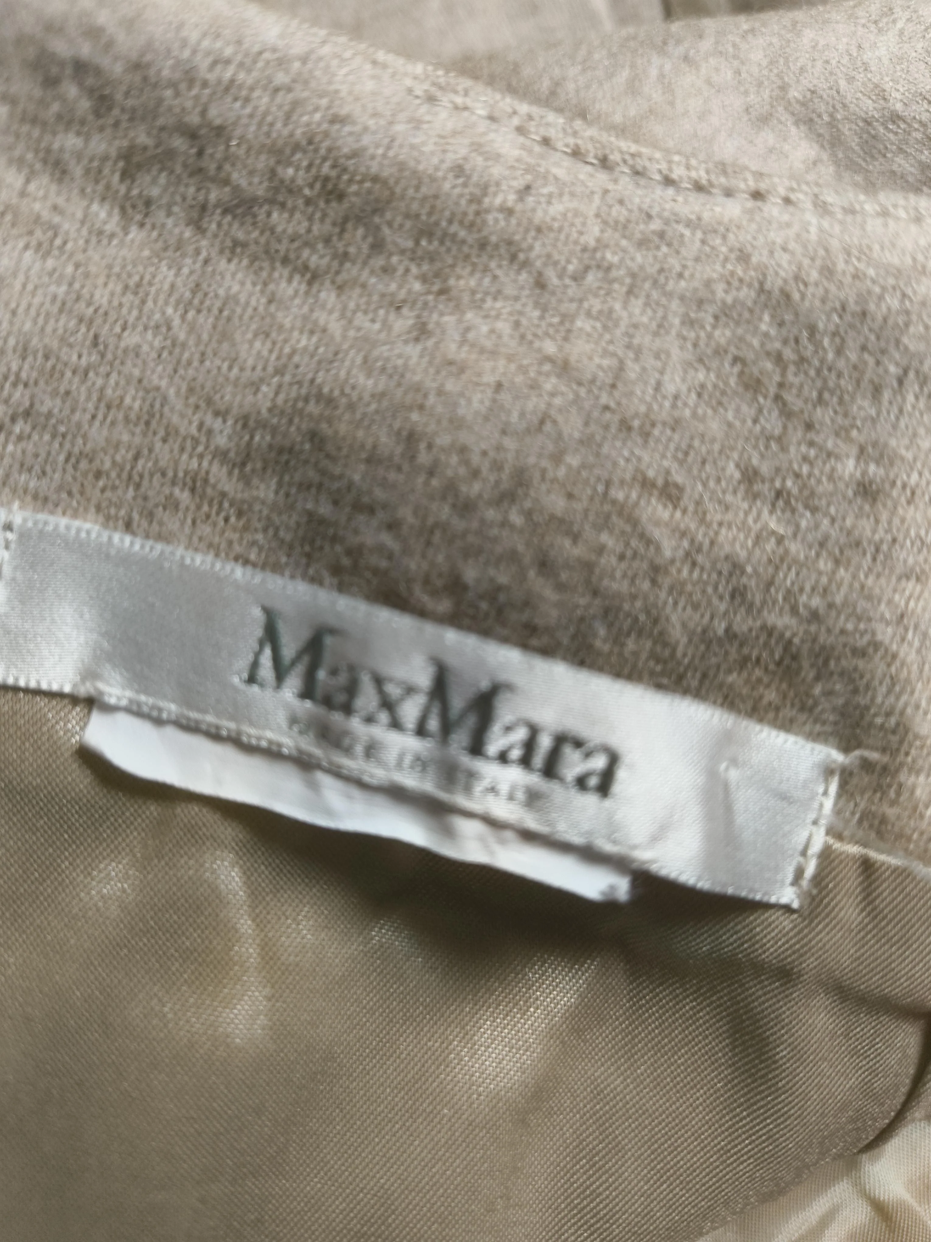 Max Mara Women's Midi Skirt L Tan 100% Other Midi Wrap - Image 6