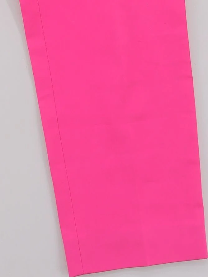 Max Mara Women's Trousers W 30 in Pink 100% Other Straight Chino - Image 4