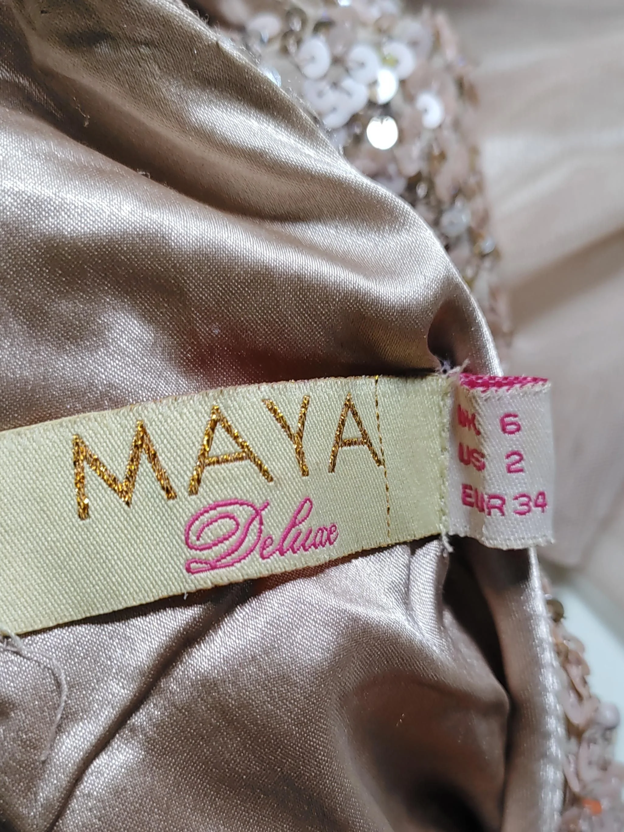 Maya Deluxe A-Line Mini Dress UK6 in Pink - Image 5