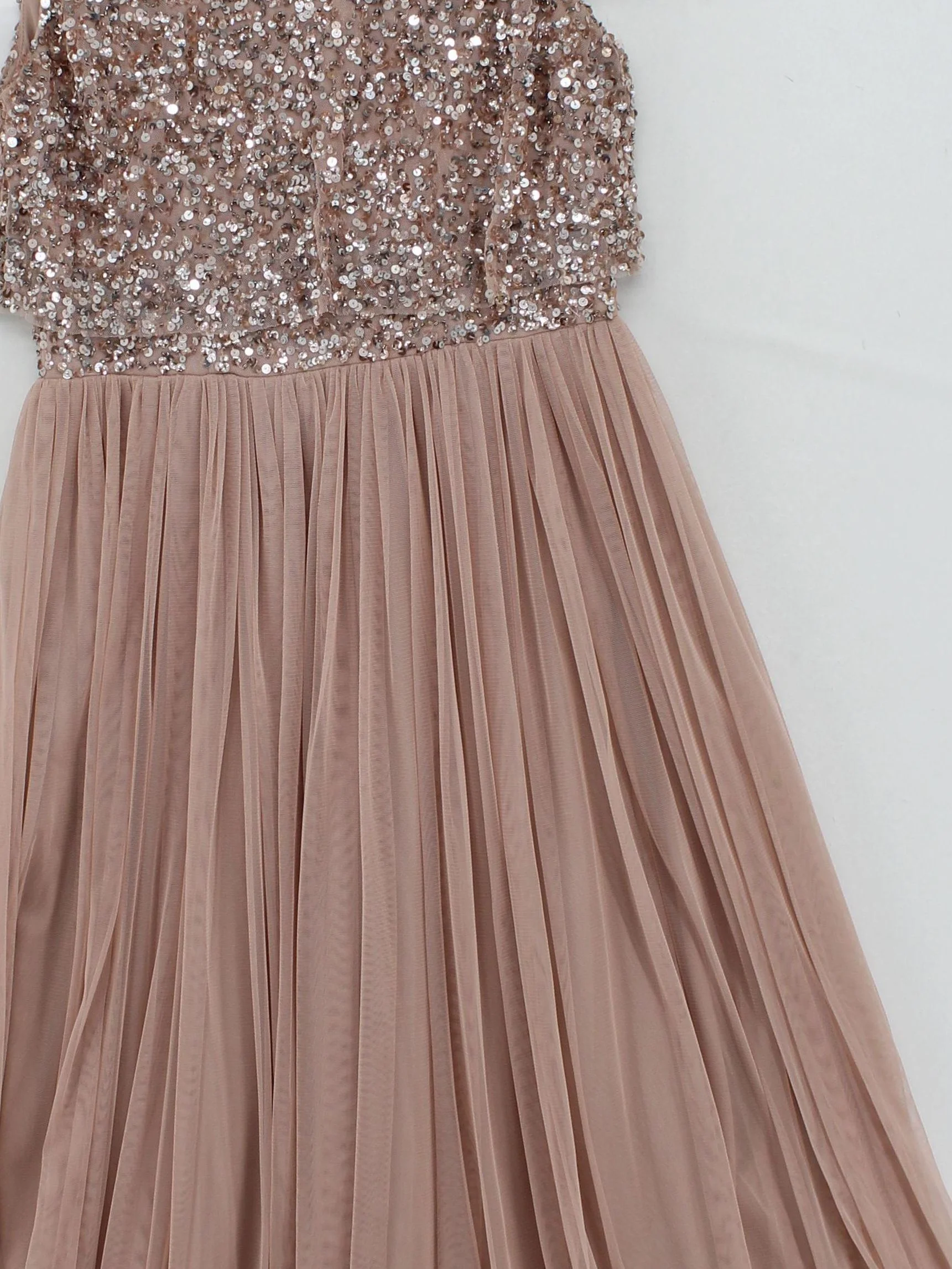 Maya Deluxe Maxi Dress UK8 in Tan - Image 3
