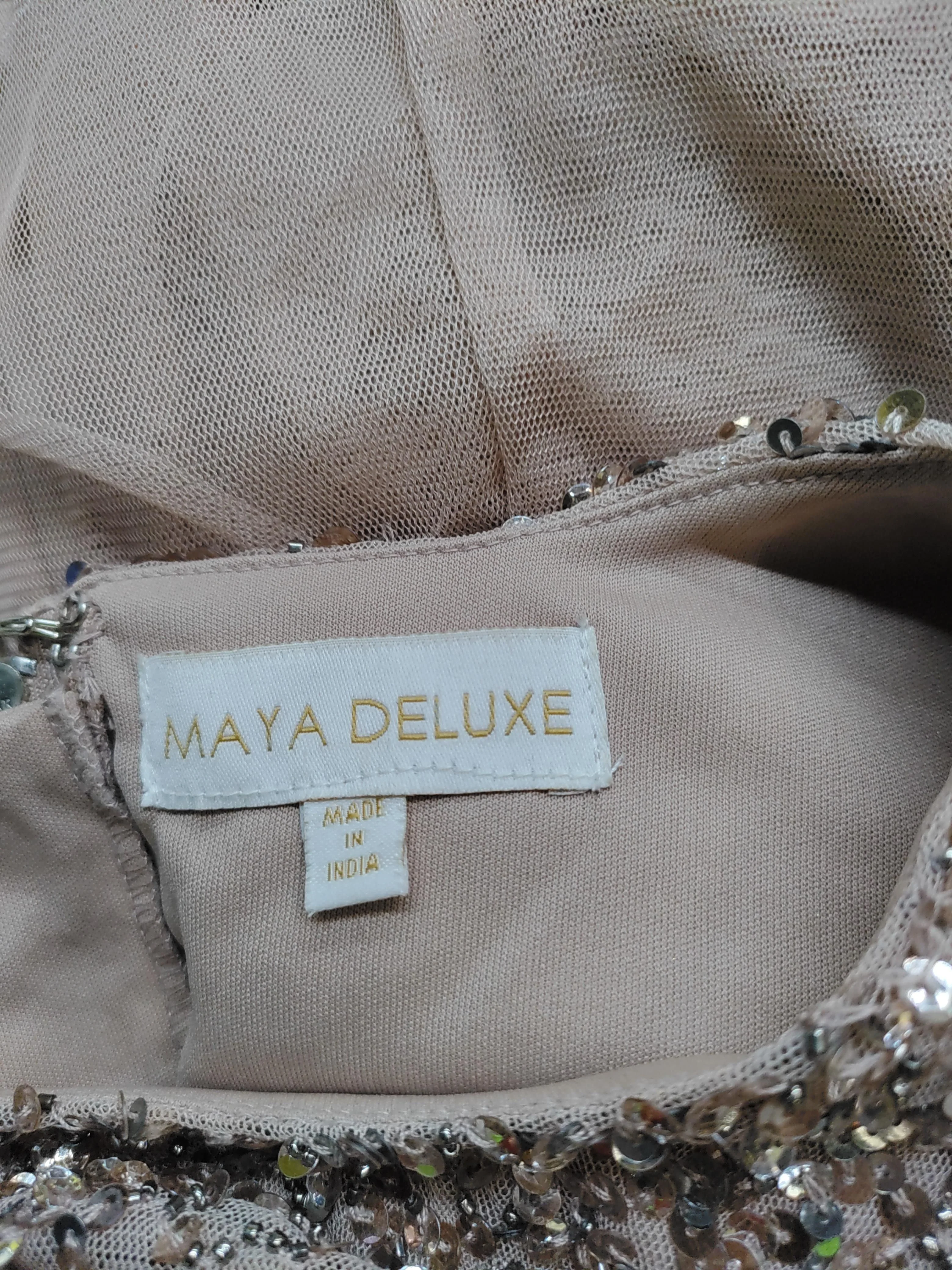 Maya Deluxe Maxi Dress UK8 in Tan - Image 5