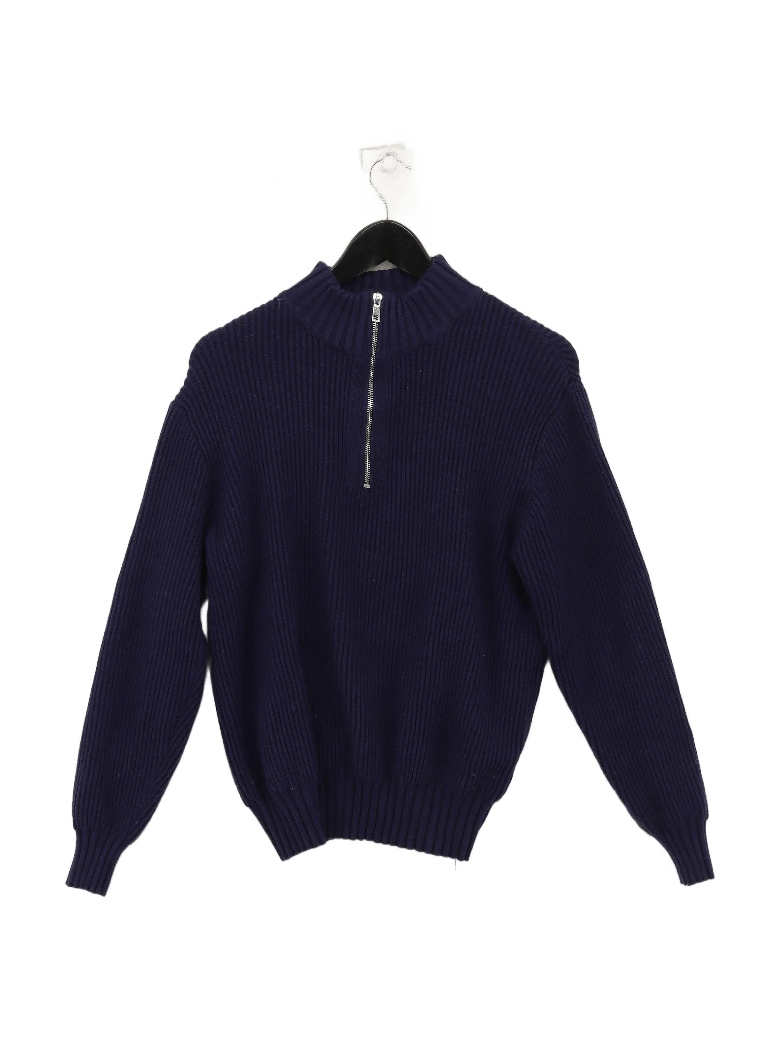 Maya Men's Jumper S Blue 100% Other Mock Neck Pullover