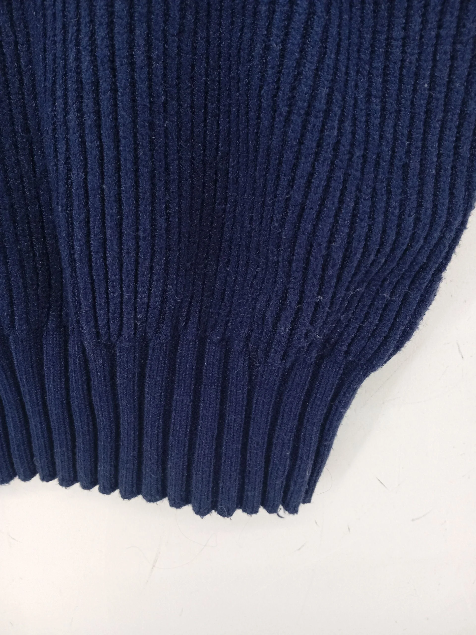 Maya Men's Jumper S Blue 100% Other Mock Neck Pullover - Image 5