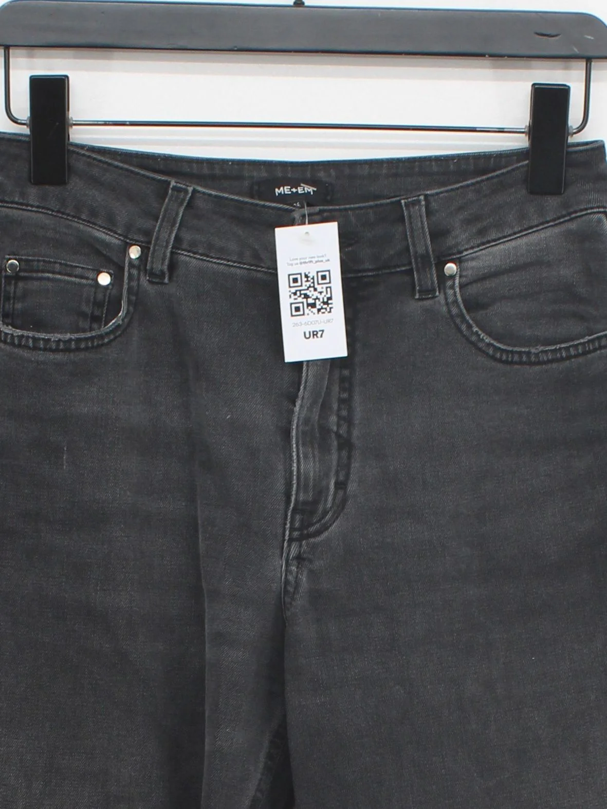 ME+EM Men's Jeans W 26 in Grey 100% Other Straight - Image 3