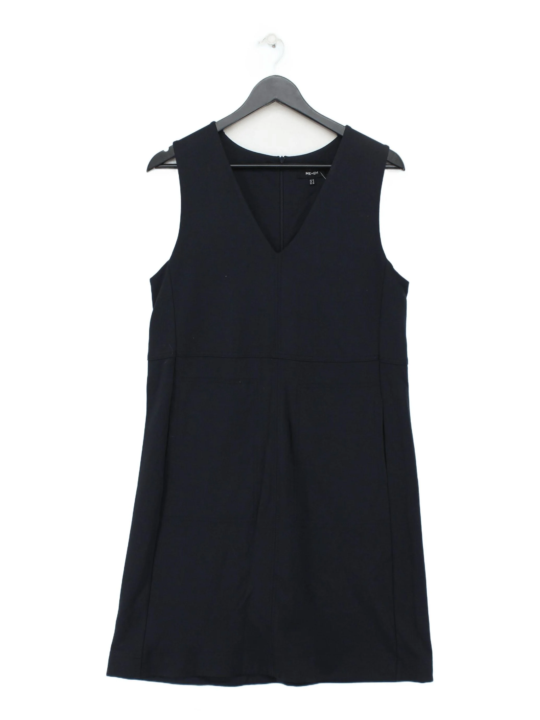 ME+EM Pinafore/Dungaree Mini Dress UK10 in Black