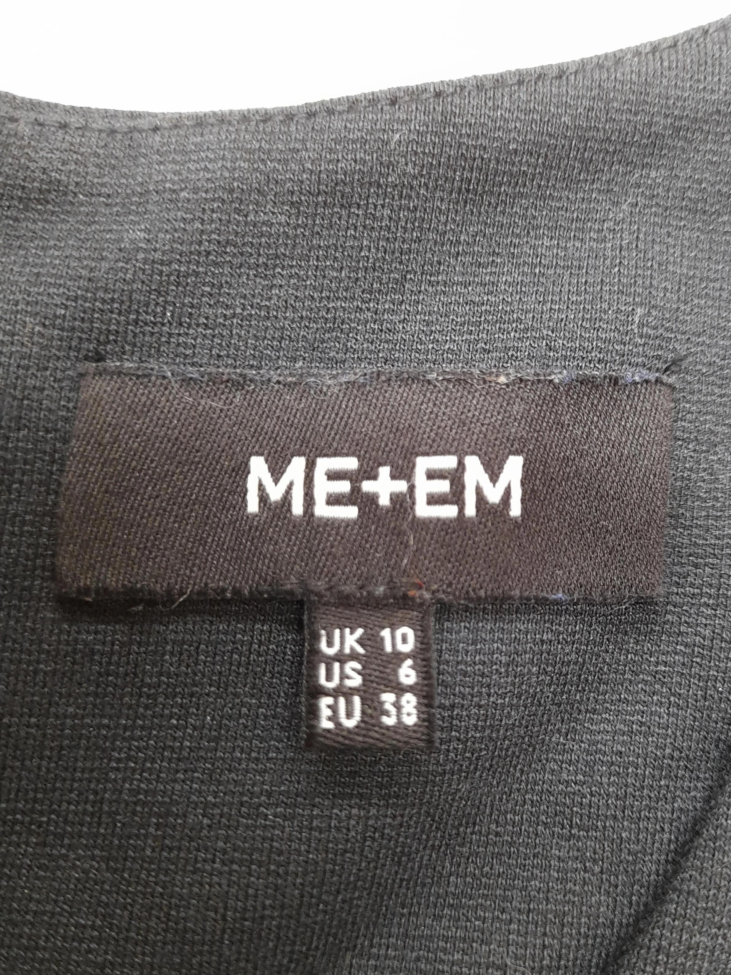 ME+EM Pinafore/Dungaree Mini Dress UK10 in Black - Image 5