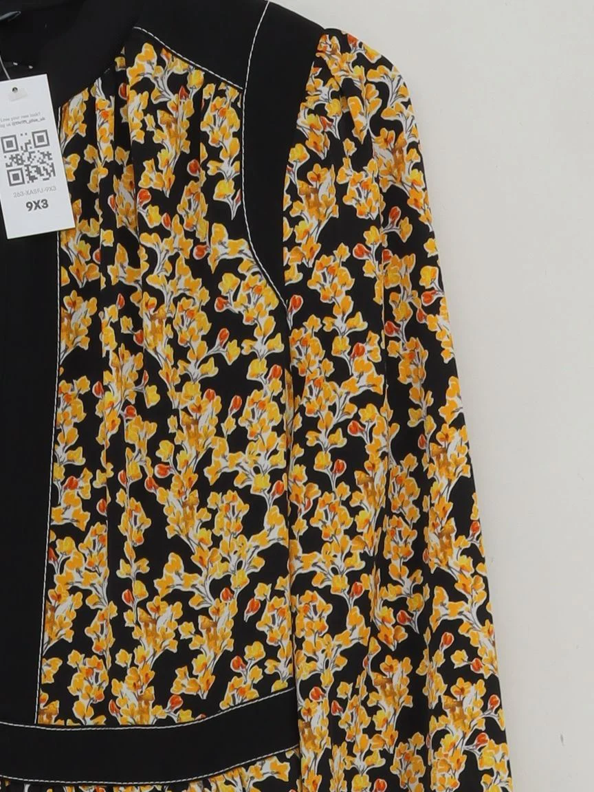 ME+EM Shirt Midi Dress UK10 in Black - Image 4
