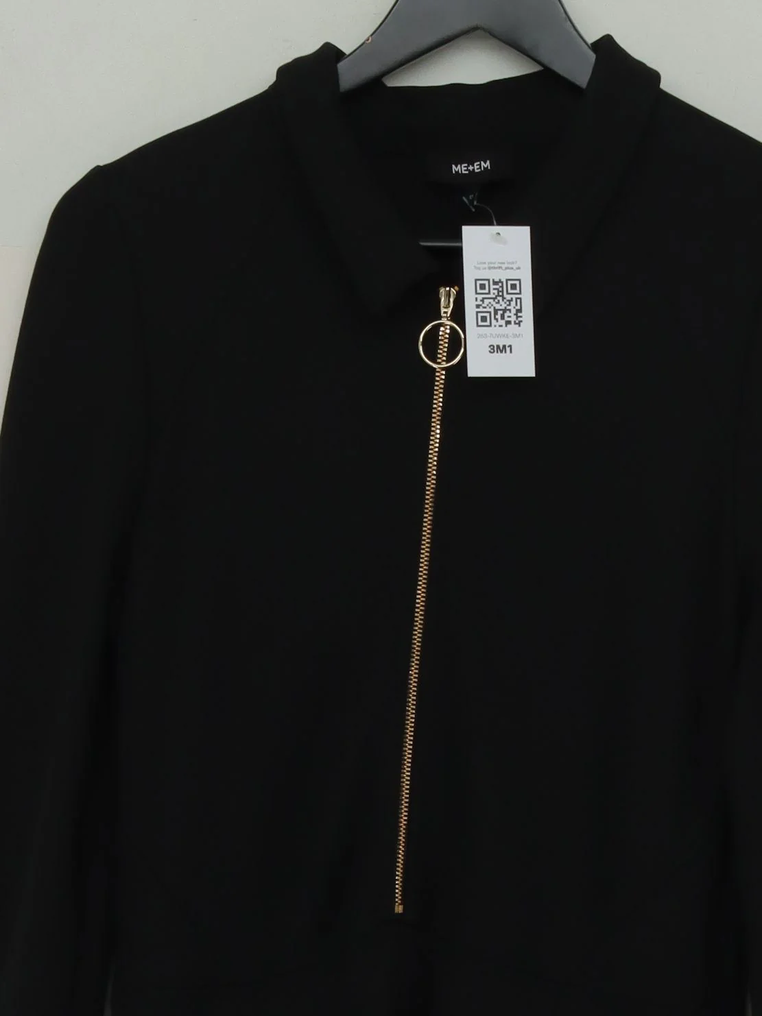 ME+EM Shirt Midi Dress UK12 in Black - Image 3