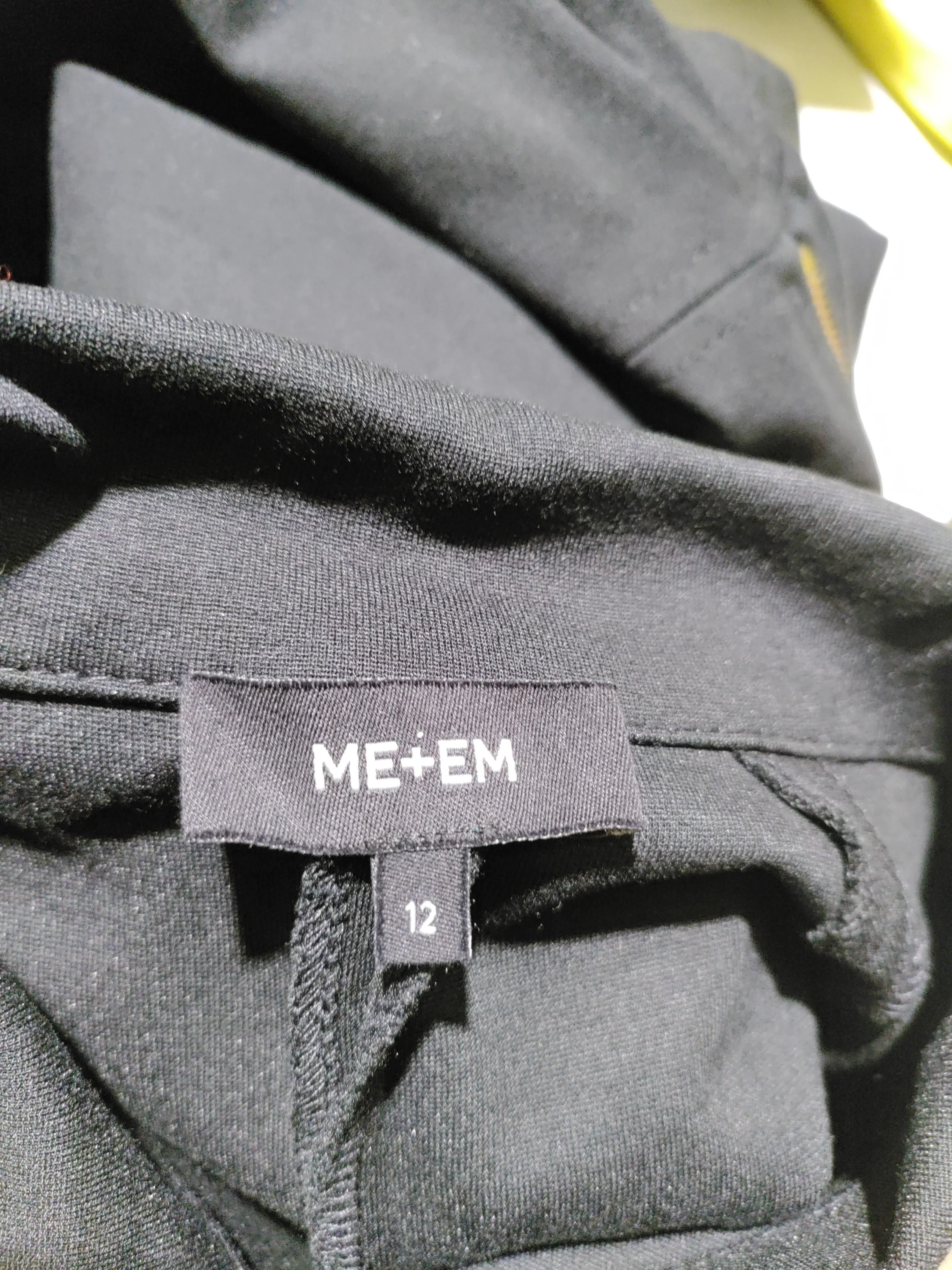 ME+EM Shirt Midi Dress UK12 in Black - Image 6