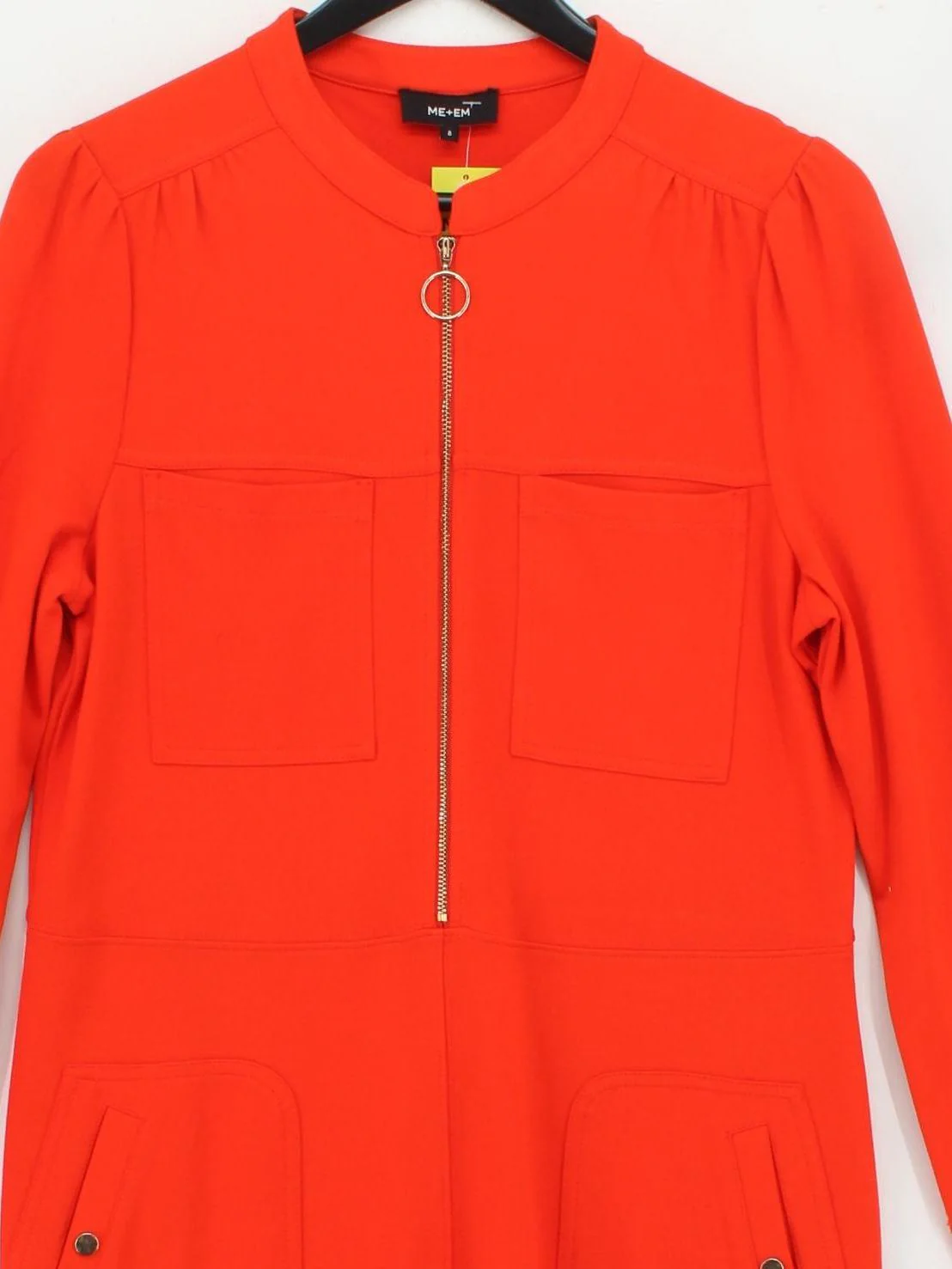 ME+EM Shirt Mini Dress UK8 in Orange - Image 3