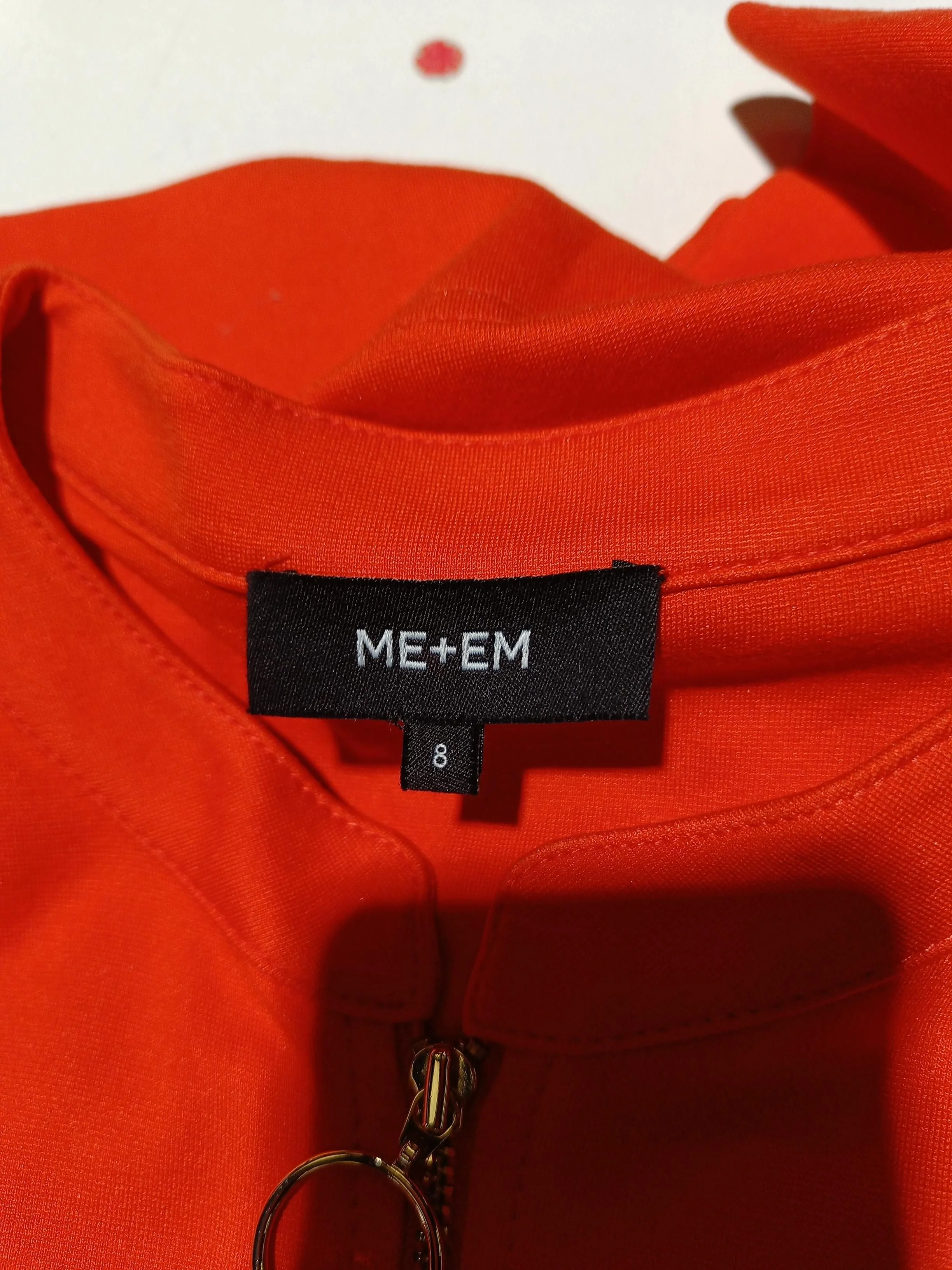 ME+EM Shirt Mini Dress UK8 in Orange - Image 5