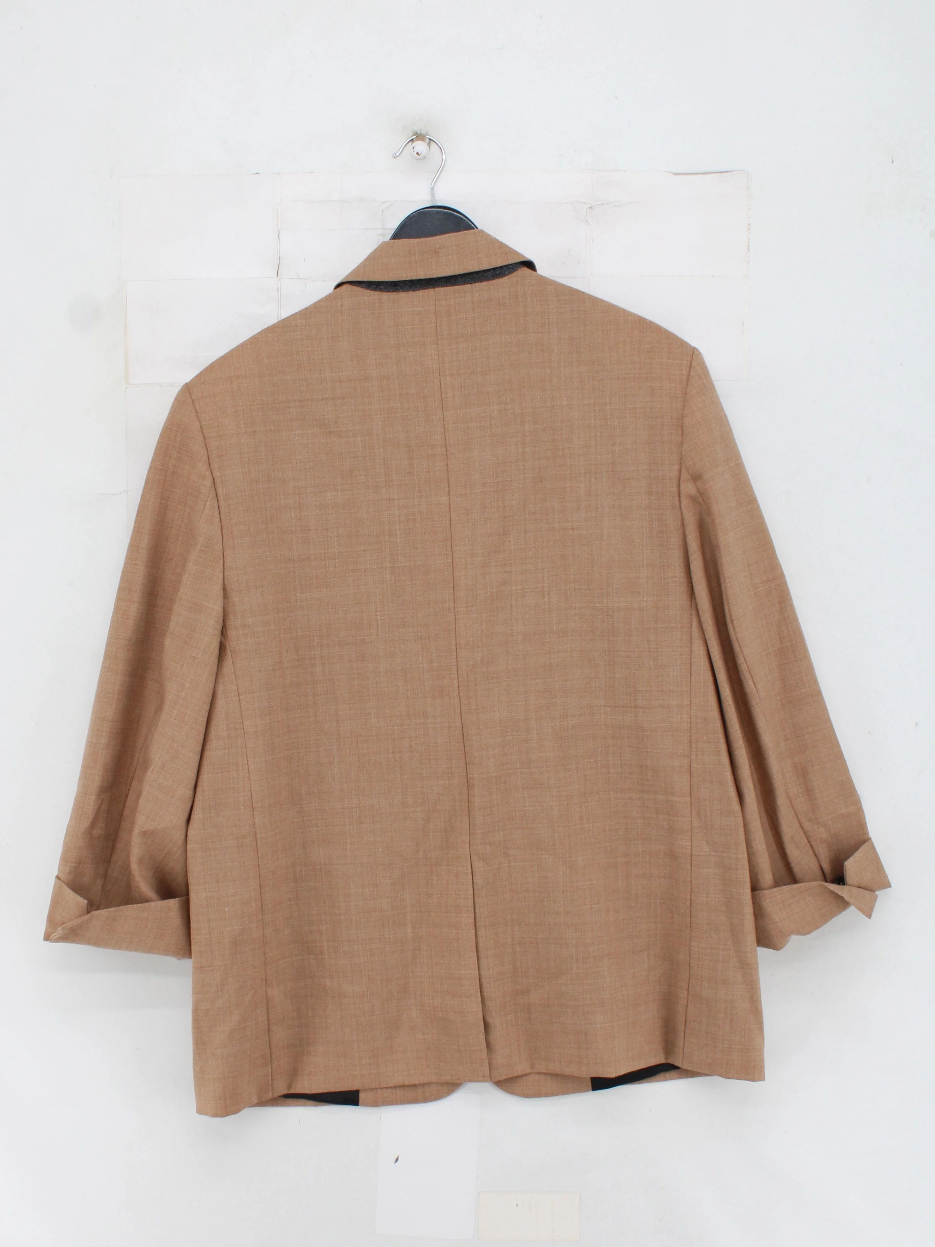 ME+EM Women's Blazer UK 16 Tan Wool with Polyester Overcoat - Image 2
