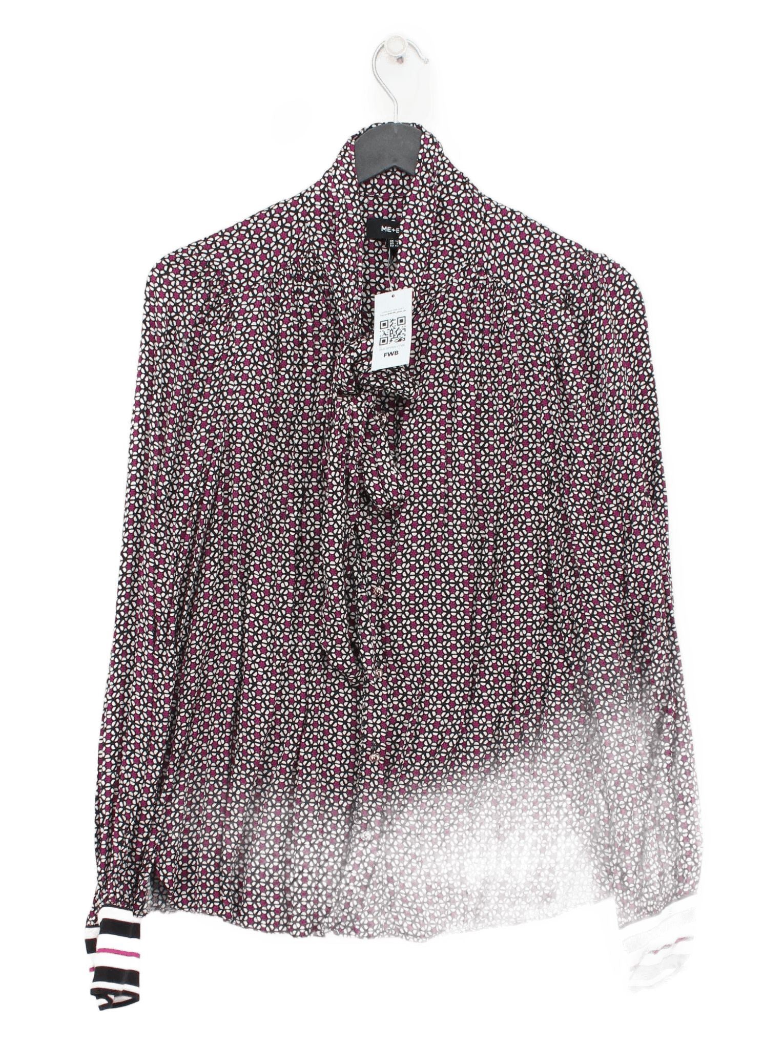 ME+EM Women's Blouse UK 12 Multi 100% Viscose Basic