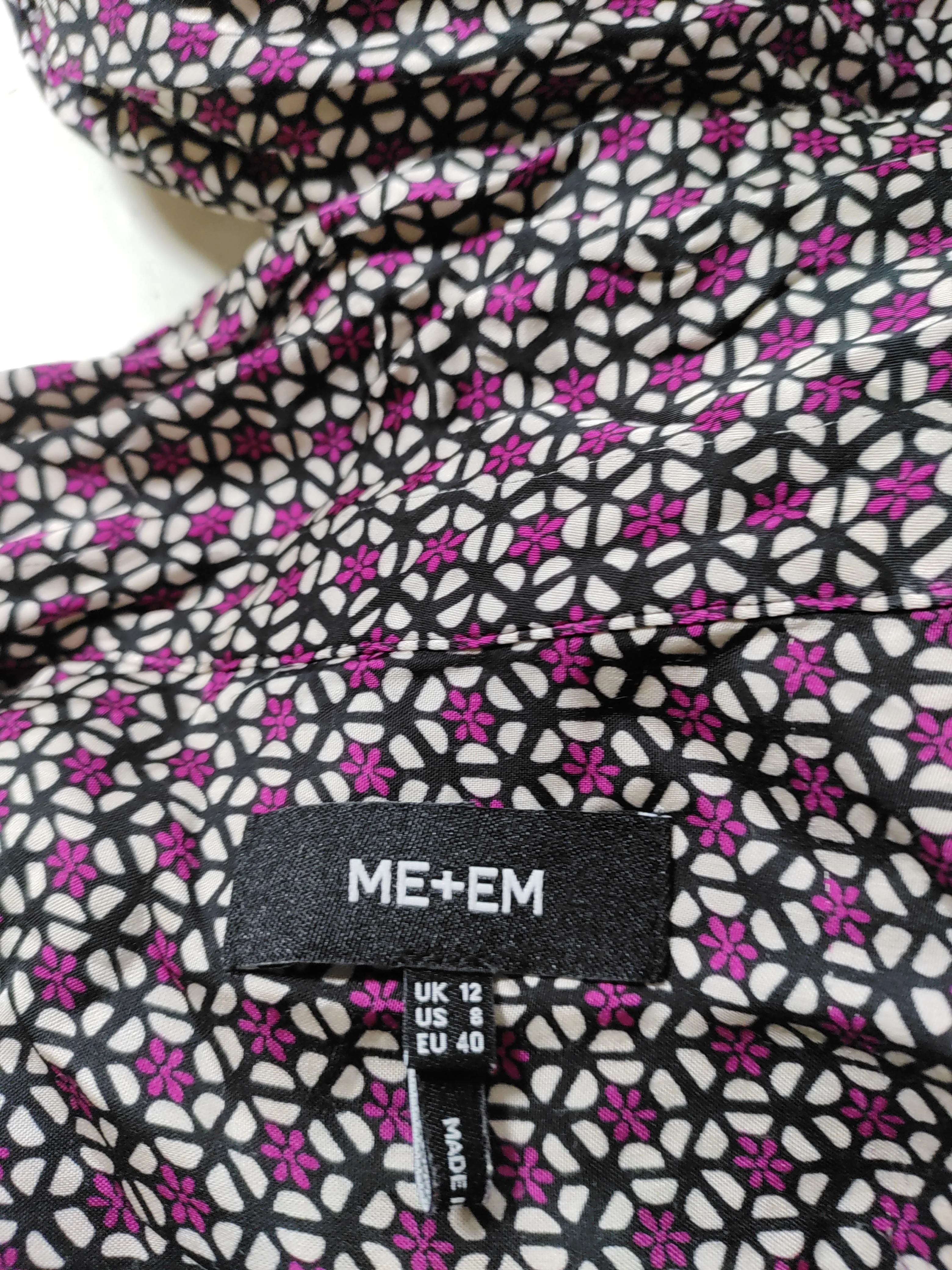 ME+EM Women's Blouse UK 12 Multi 100% Viscose Basic - Image 5