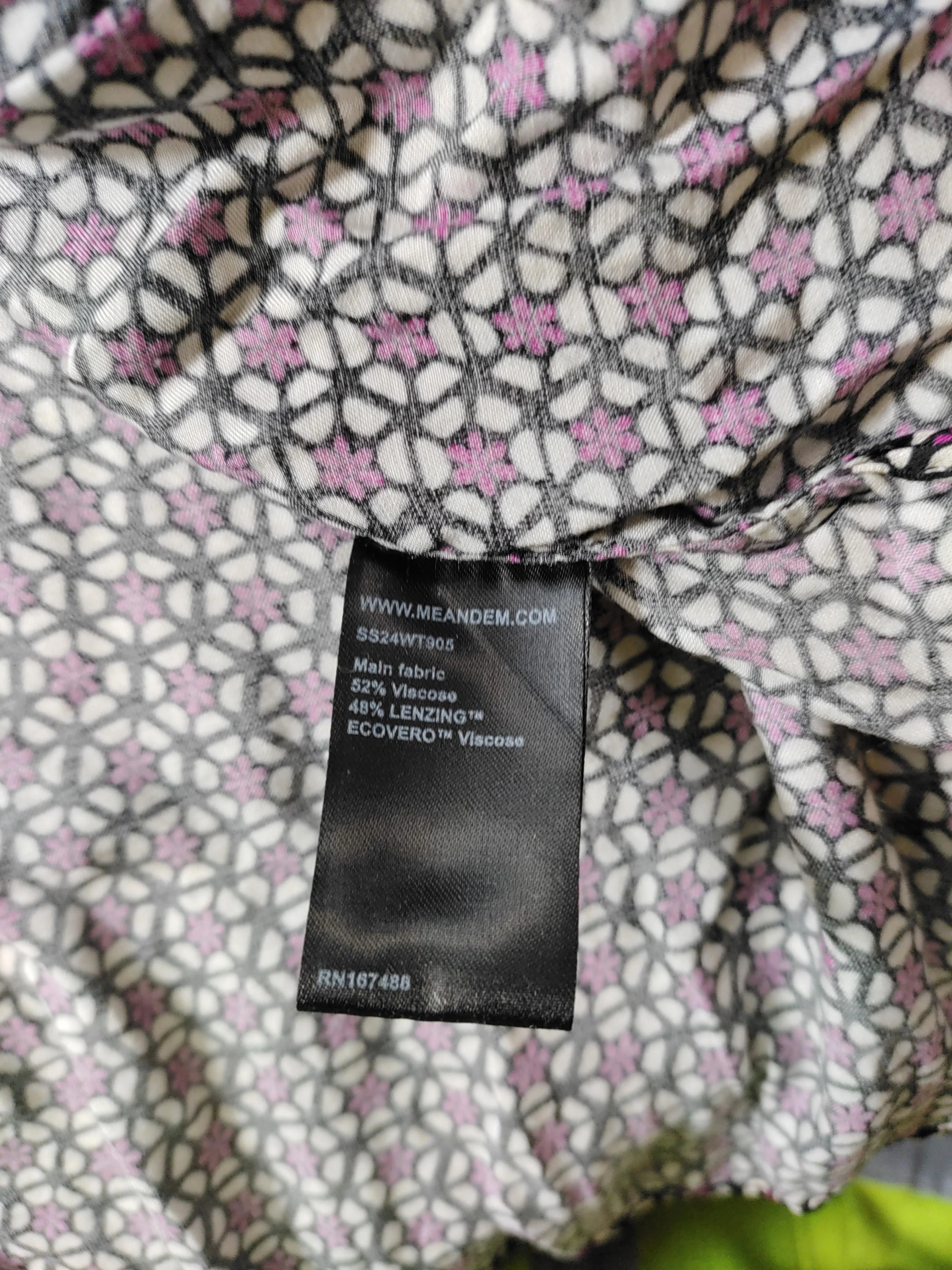 ME+EM Women's Blouse UK 12 Multi 100% Viscose Basic - Image 6