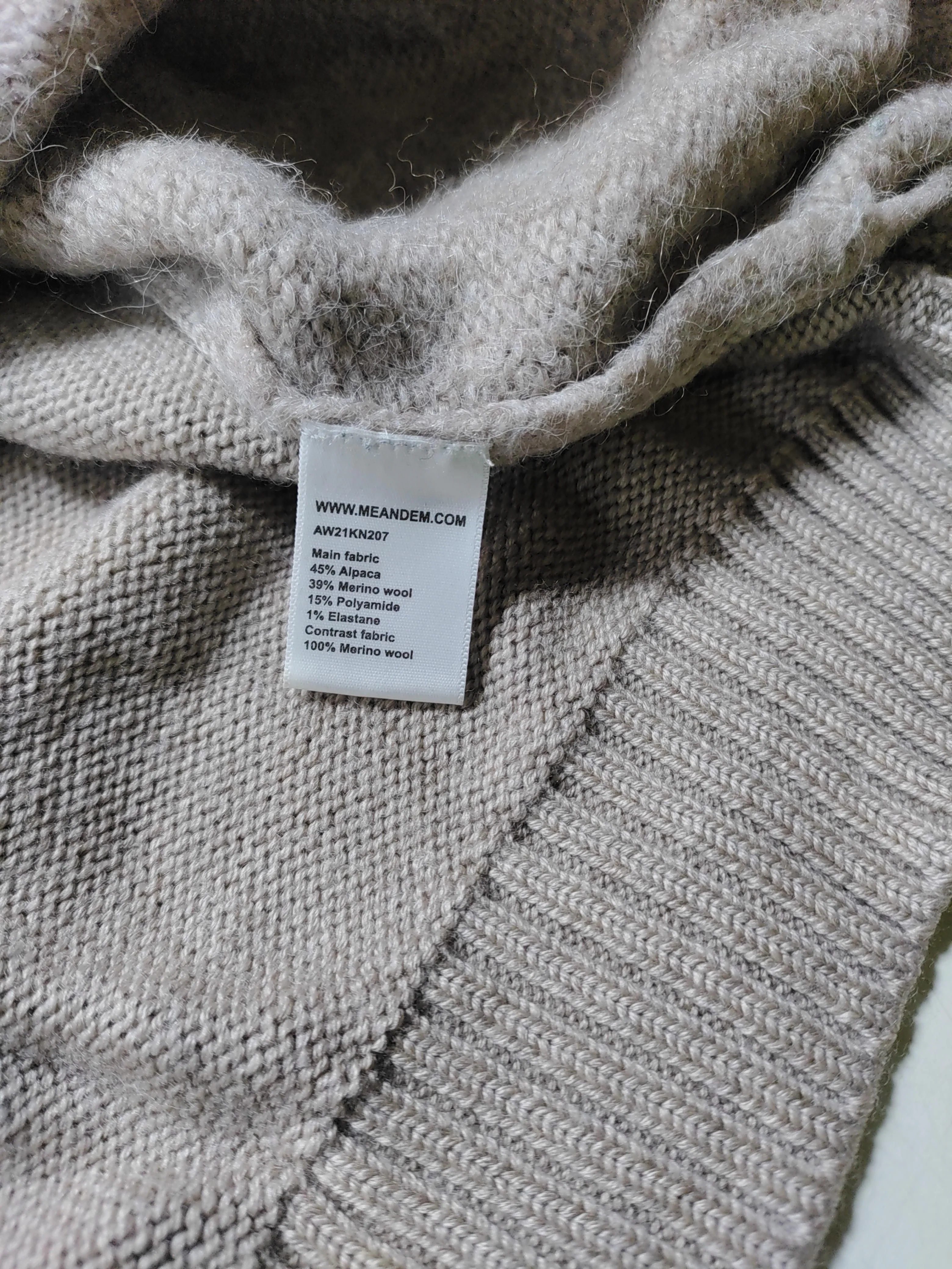 ME+EM Women's Cardigan L Tan Wool with Angora, Polyamide, Elastane Cardigan - Image 7