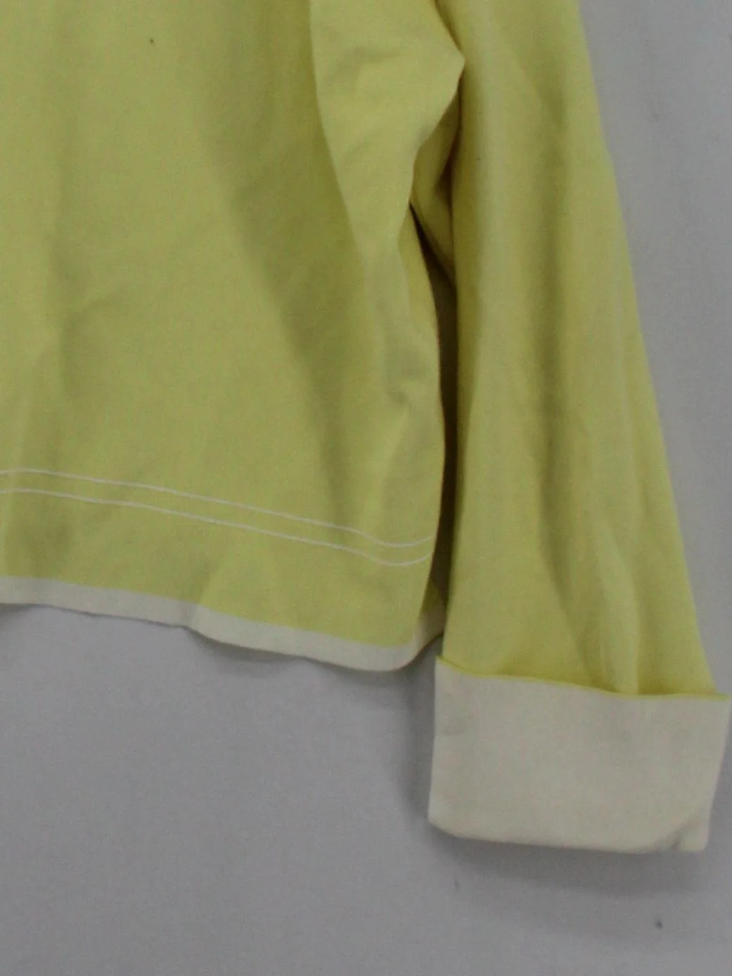 ME+EM Women's Cardigan M Yellow Cotton with Polyamide, Elastane V-Neck Cardigan - Image 4