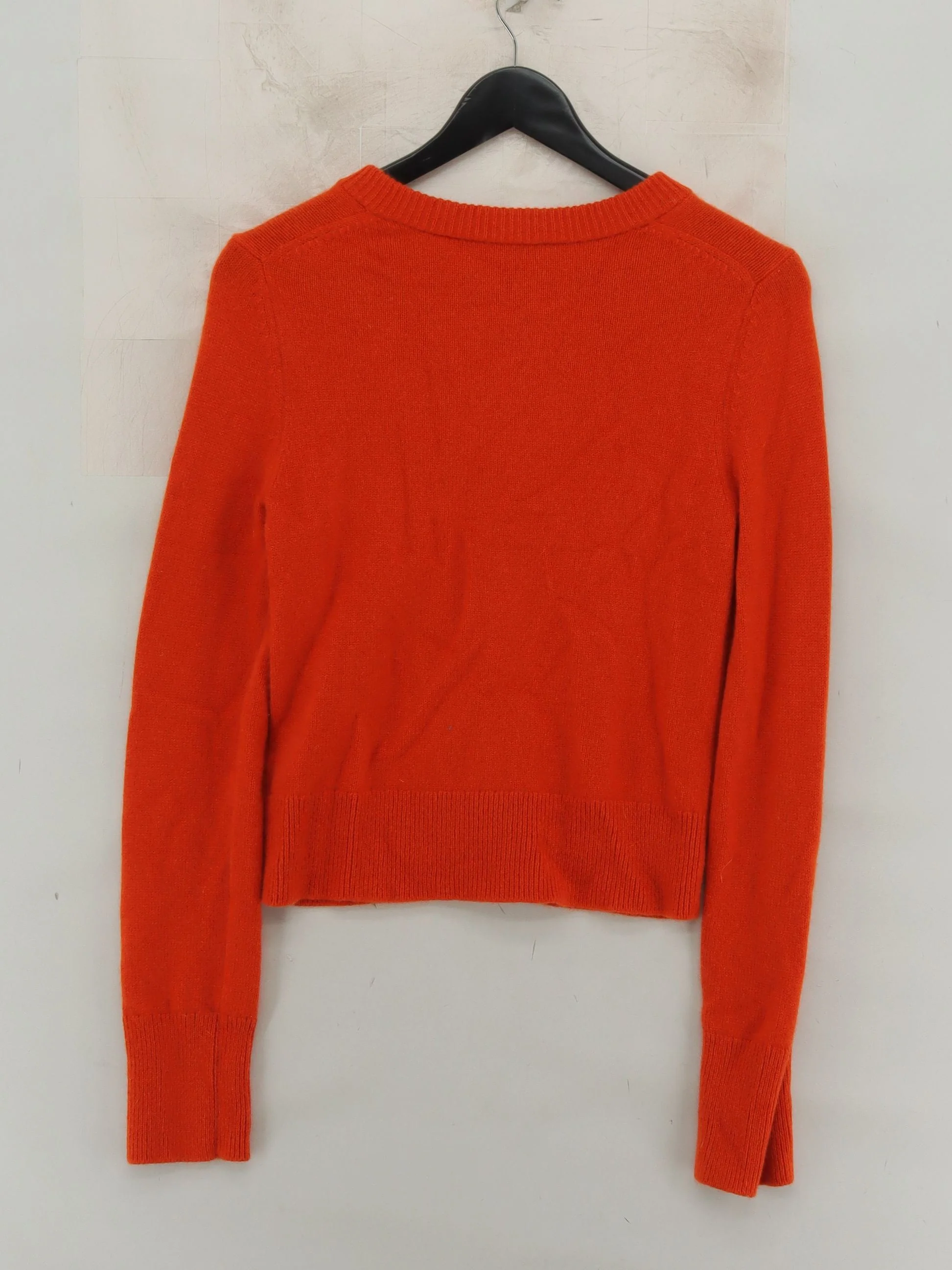 ME+EM Women's Cardigan S Orange 100% Cashmere Round Neck Cardigan - Image 2