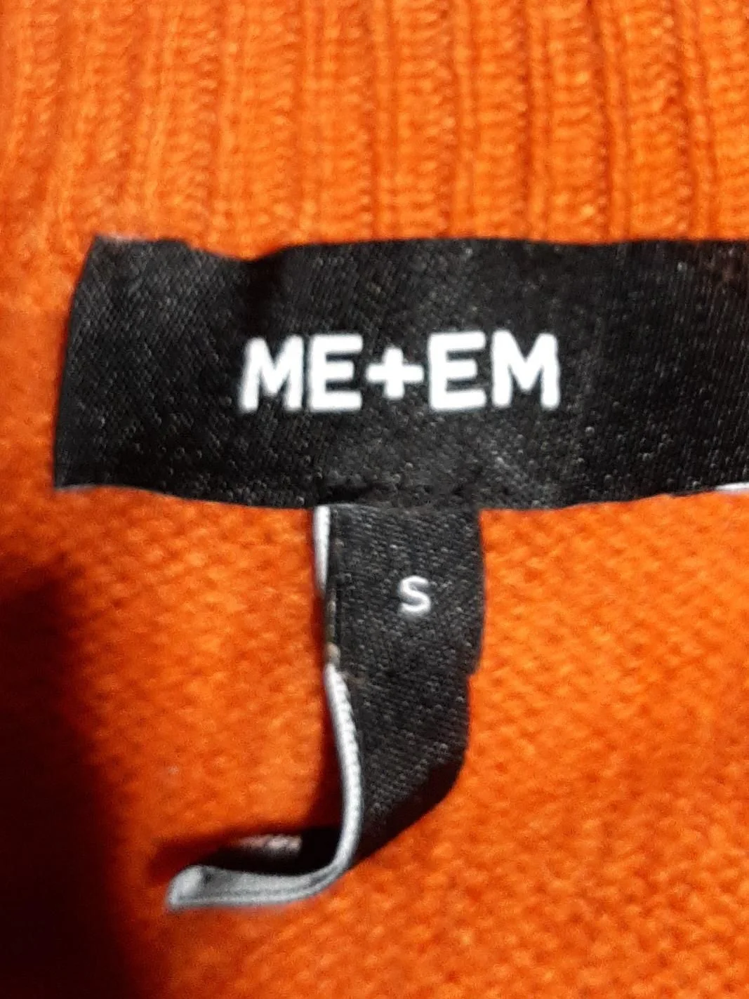 ME+EM Women's Cardigan S Orange 100% Cashmere Round Neck Cardigan - Image 5