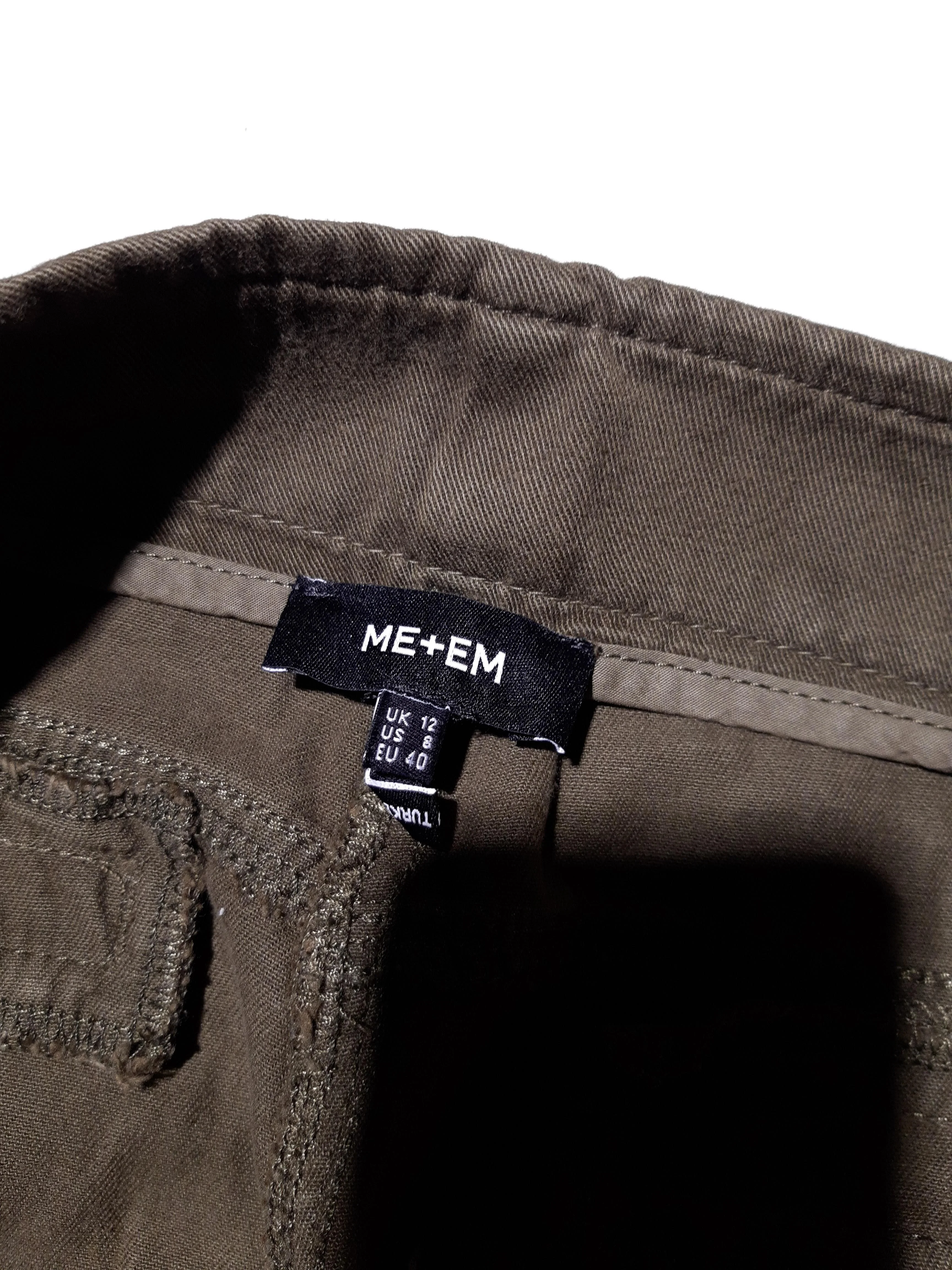 ME+EM Women's Jeans M Green 100% Cotton Straight - Image 5