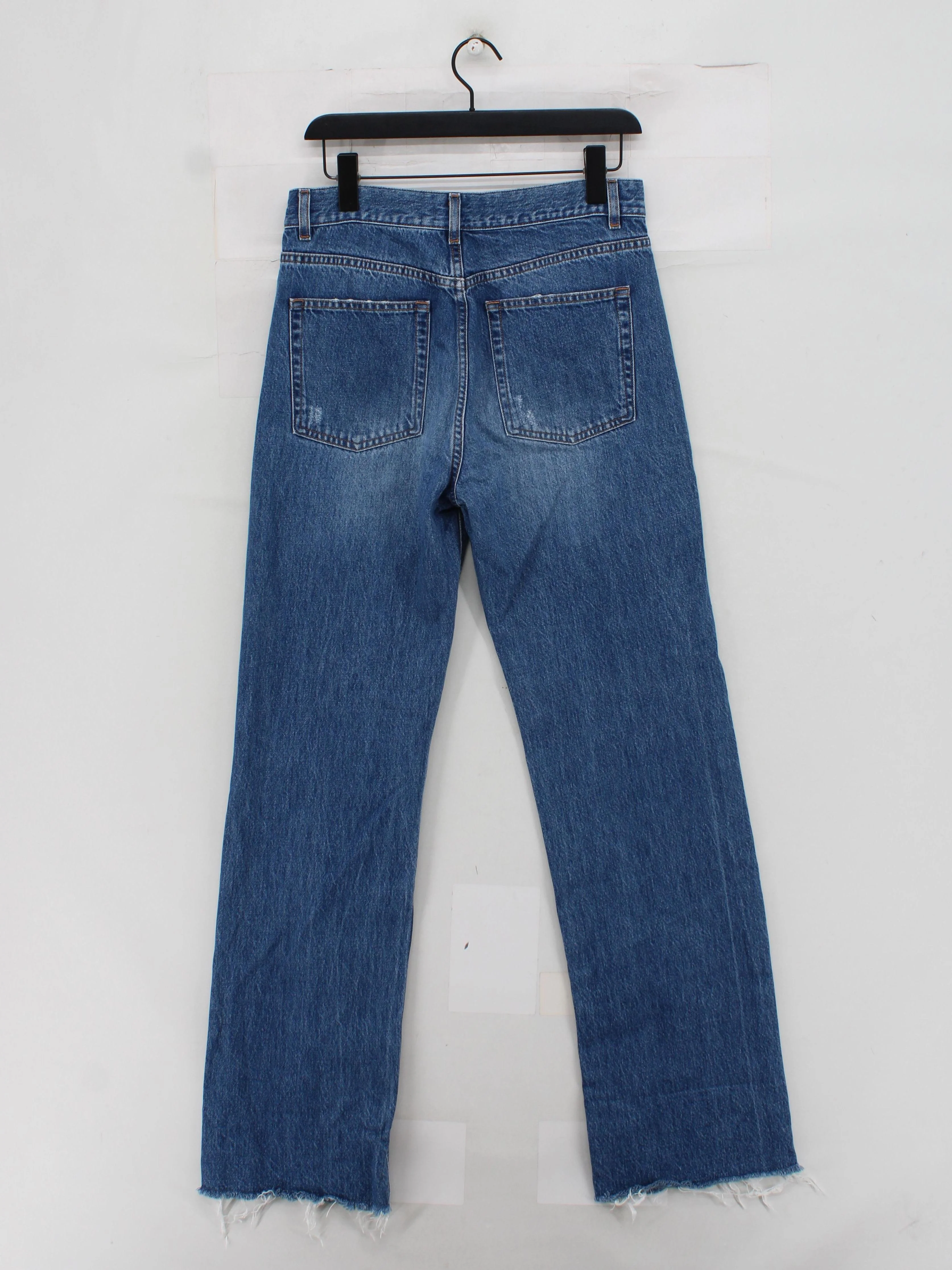 ME+EM Women's Jeans W 27 in Blue Cotton with Polyester, Cotton Straight - Image 2